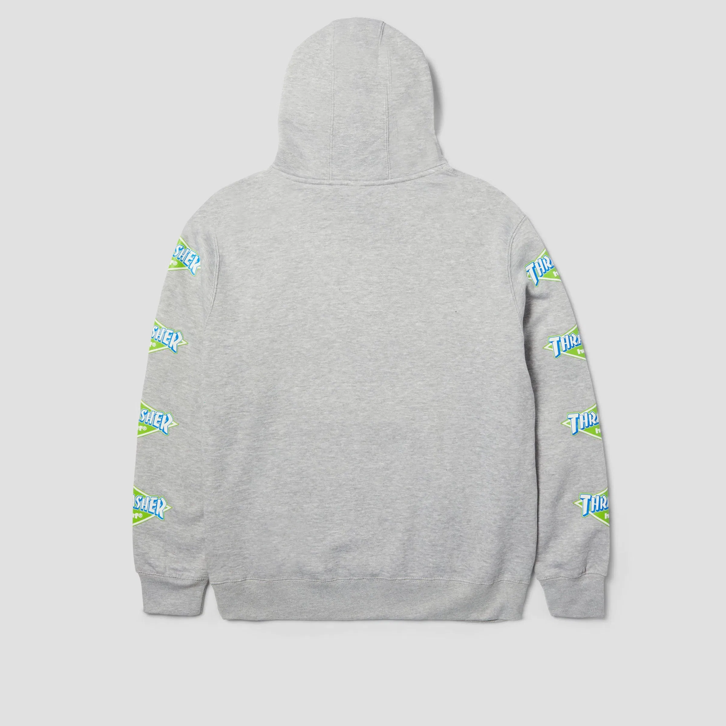 HUF x Thrasher Logo Hoodie Heather Grey