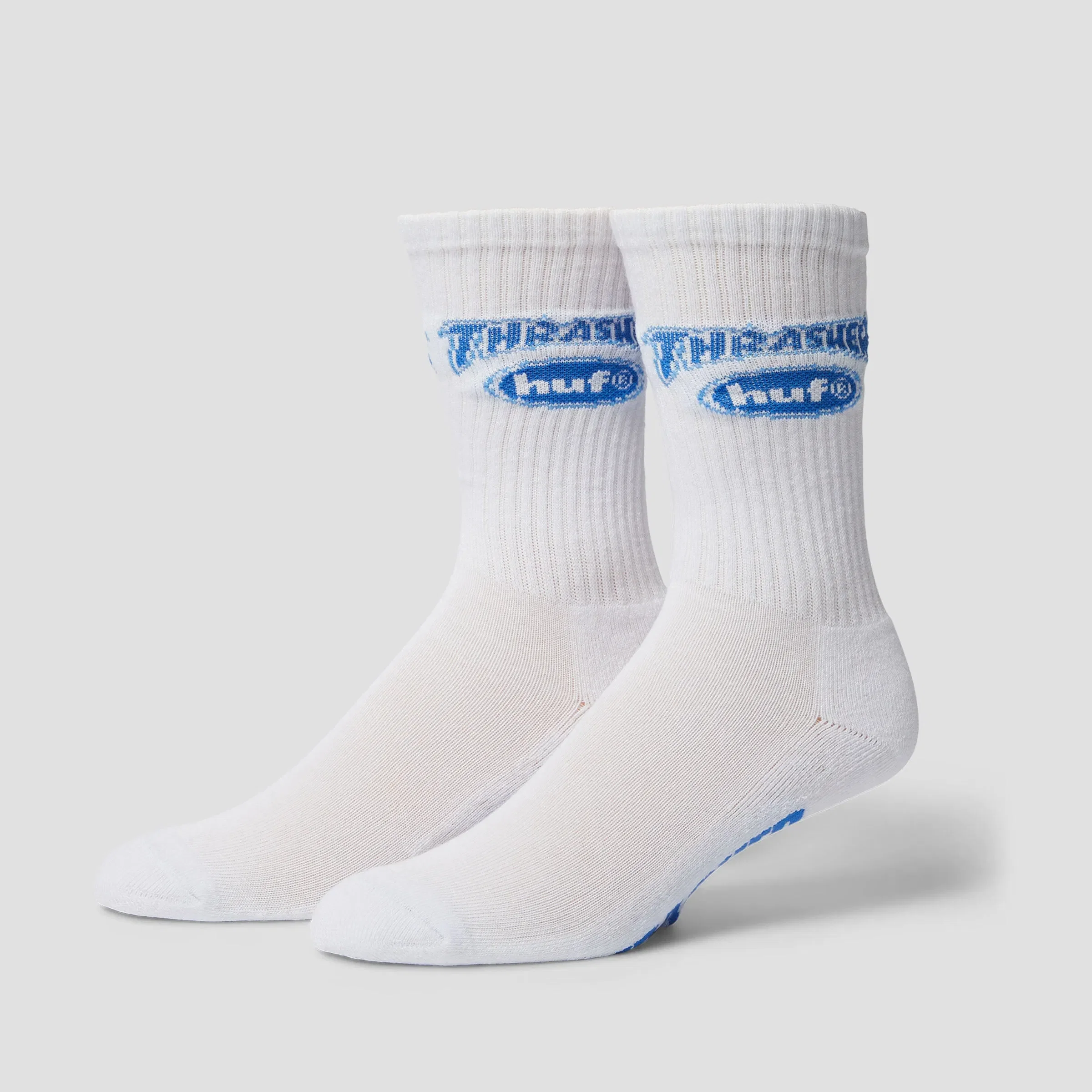 HUF x Thrasher Logo Sock White
