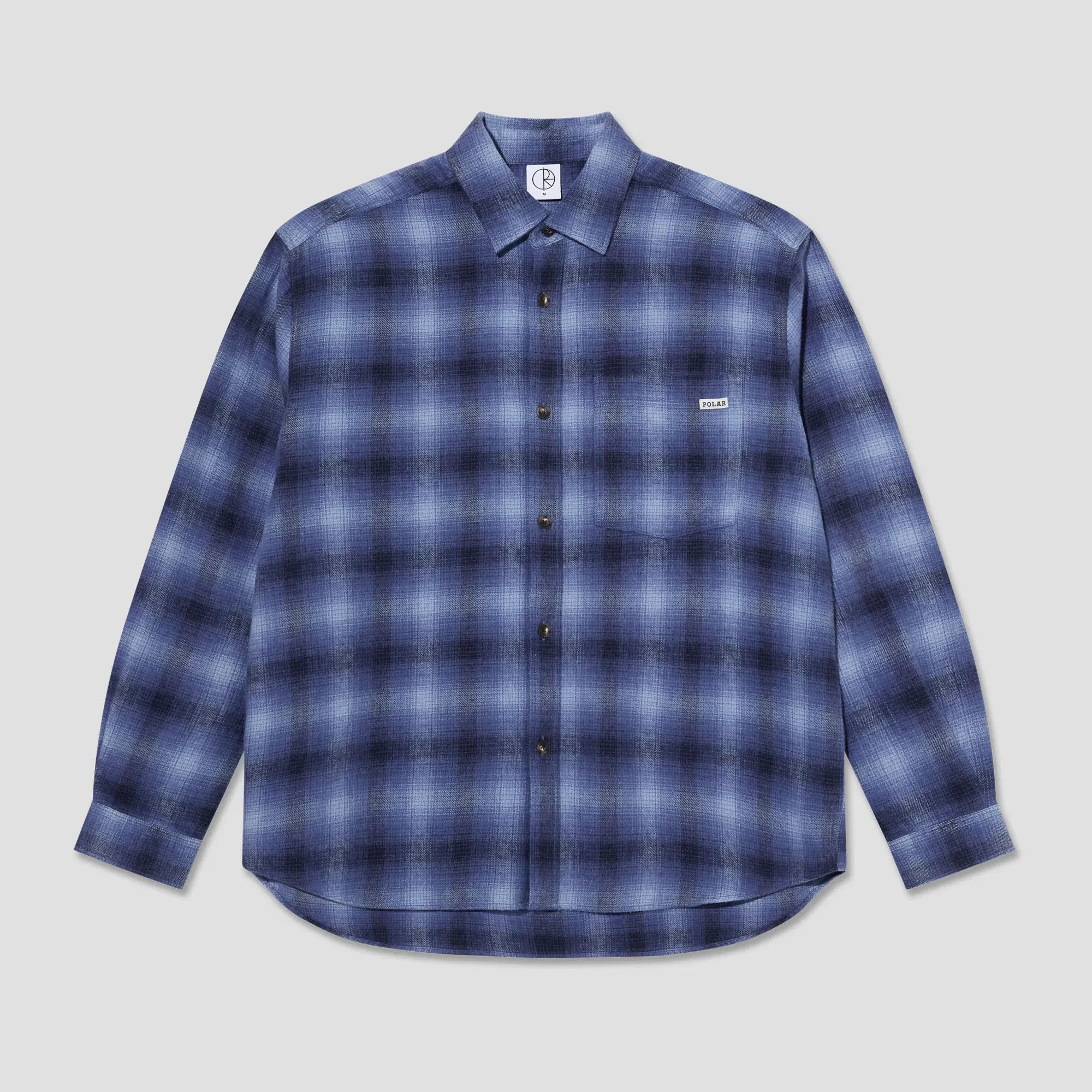 Polar Mitchell Longsleeve Shirt Shadow Check Blue