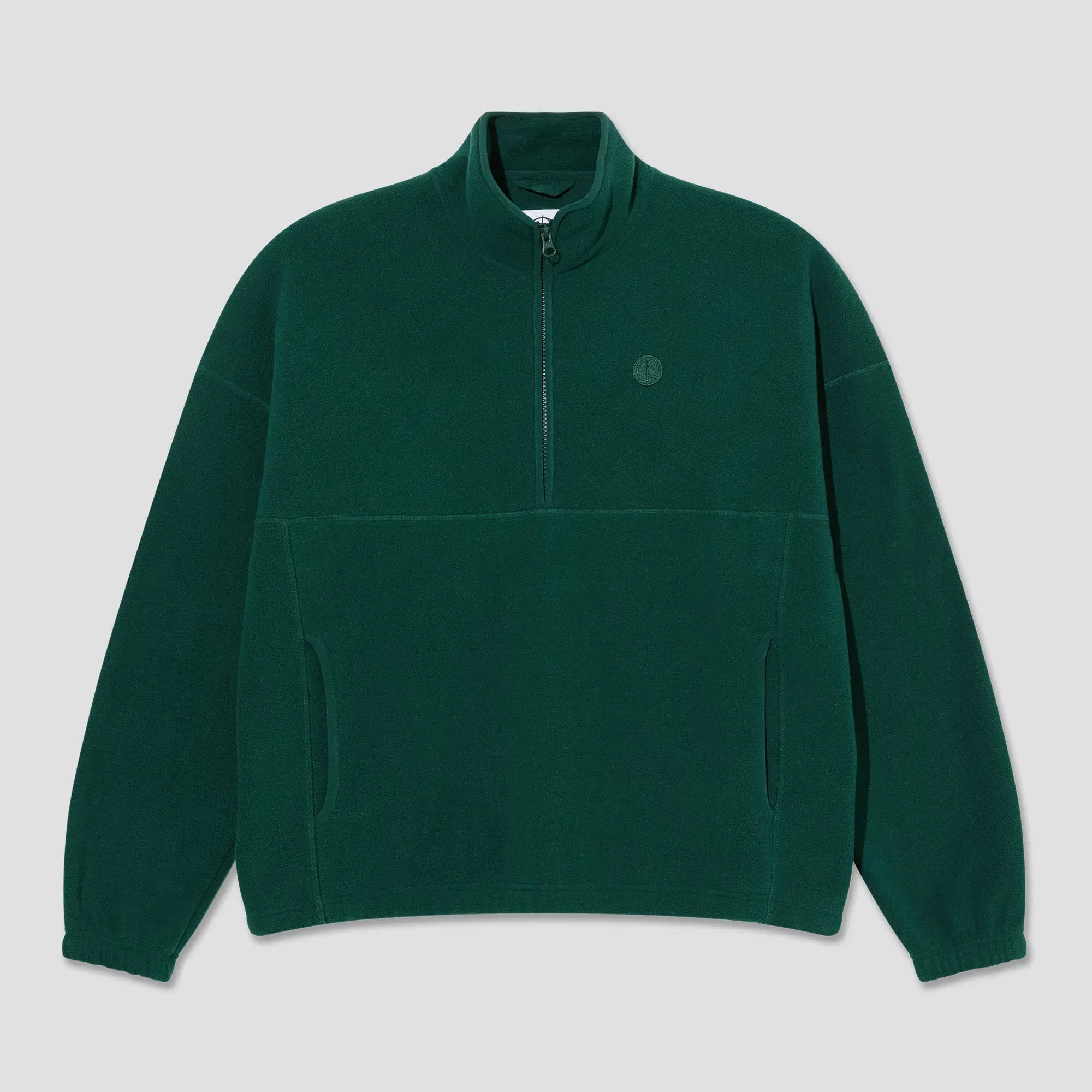 Polar Ivan Half Zip Sweatshirt Dark Emerald