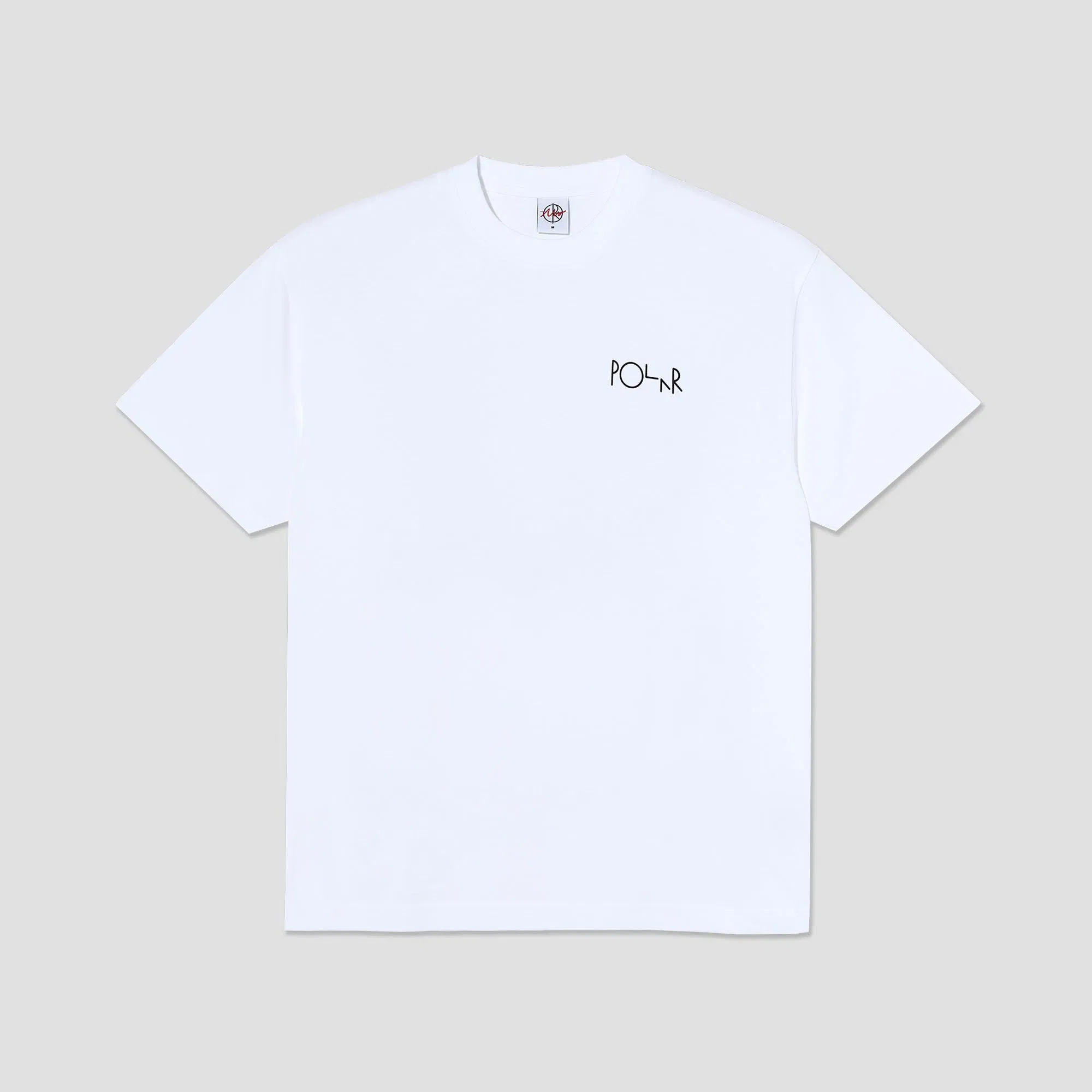 Polar Fill Logo Happy Sad T-Shirt White