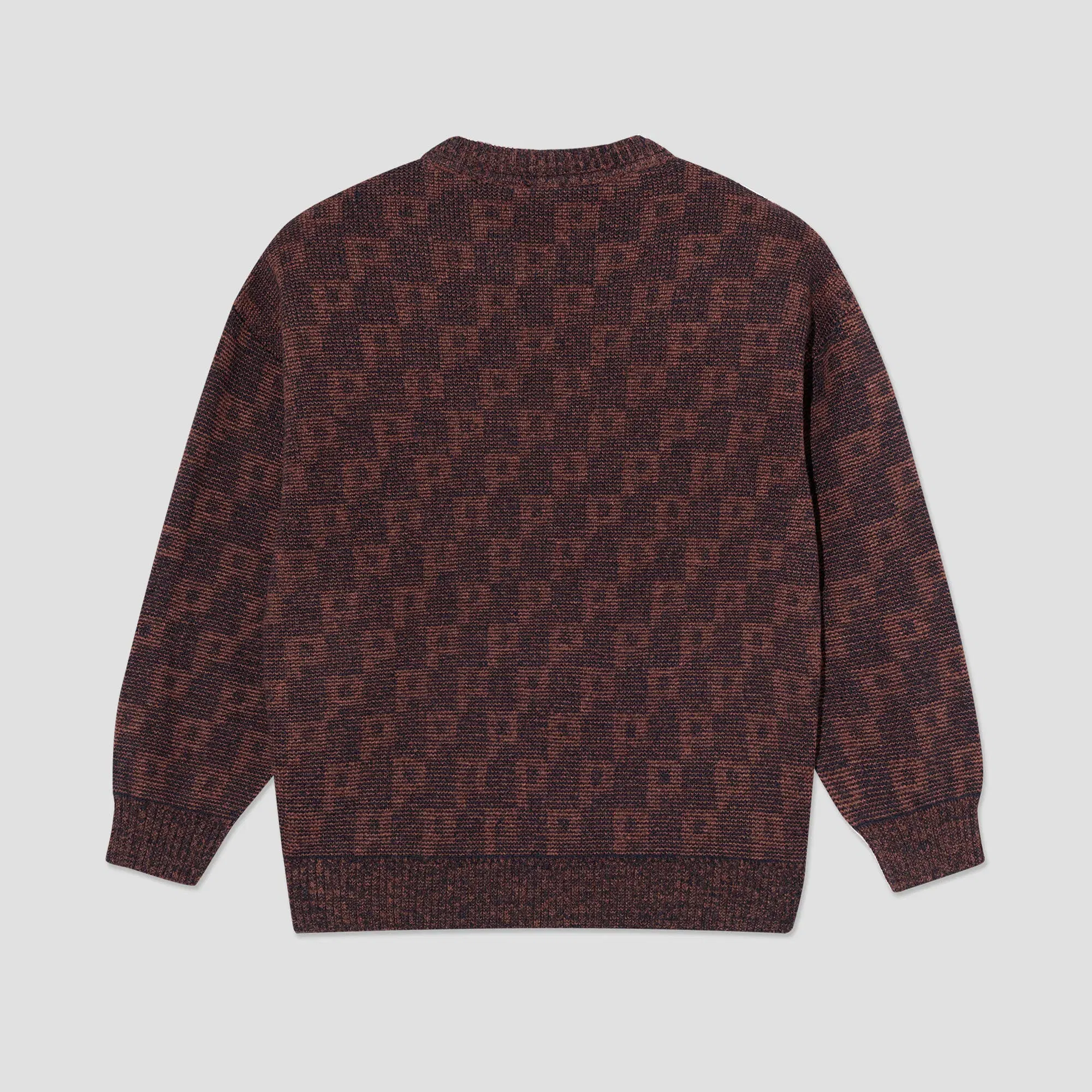 Polar George P Pattern Sweater Navy / Orange