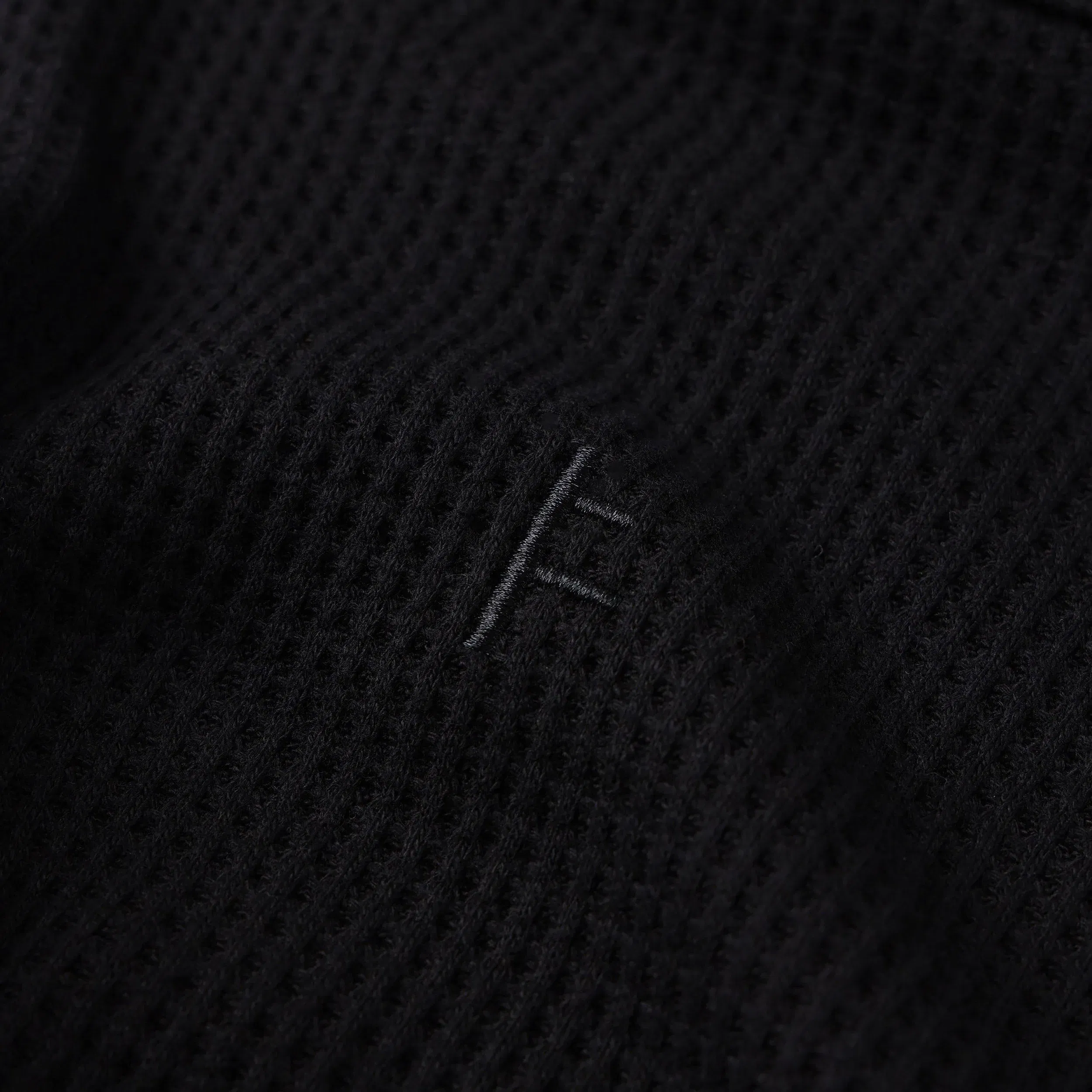 Former Franchise Waffle Longsleeve T-Shirt Black