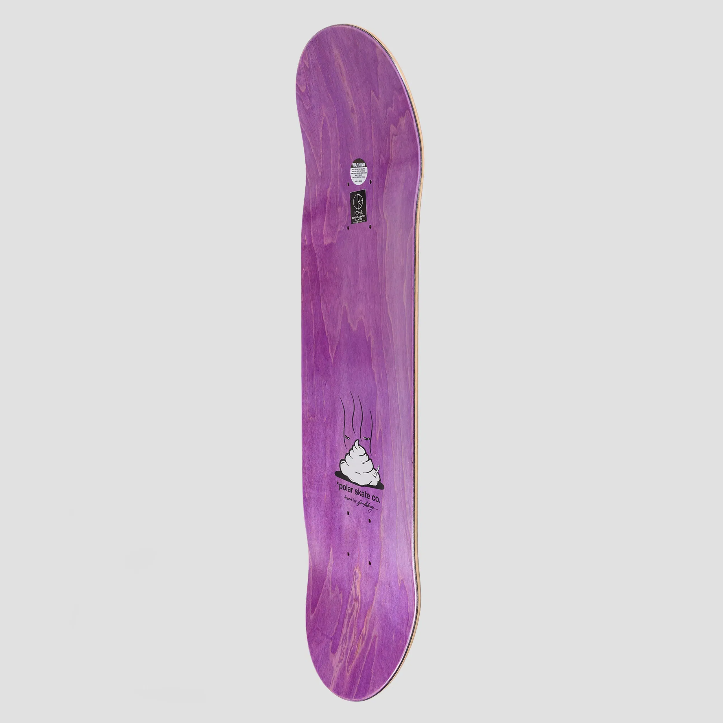 Polar 8.5 Nick Boserio Useless Wooden Dog Skateboard Deck Yellow