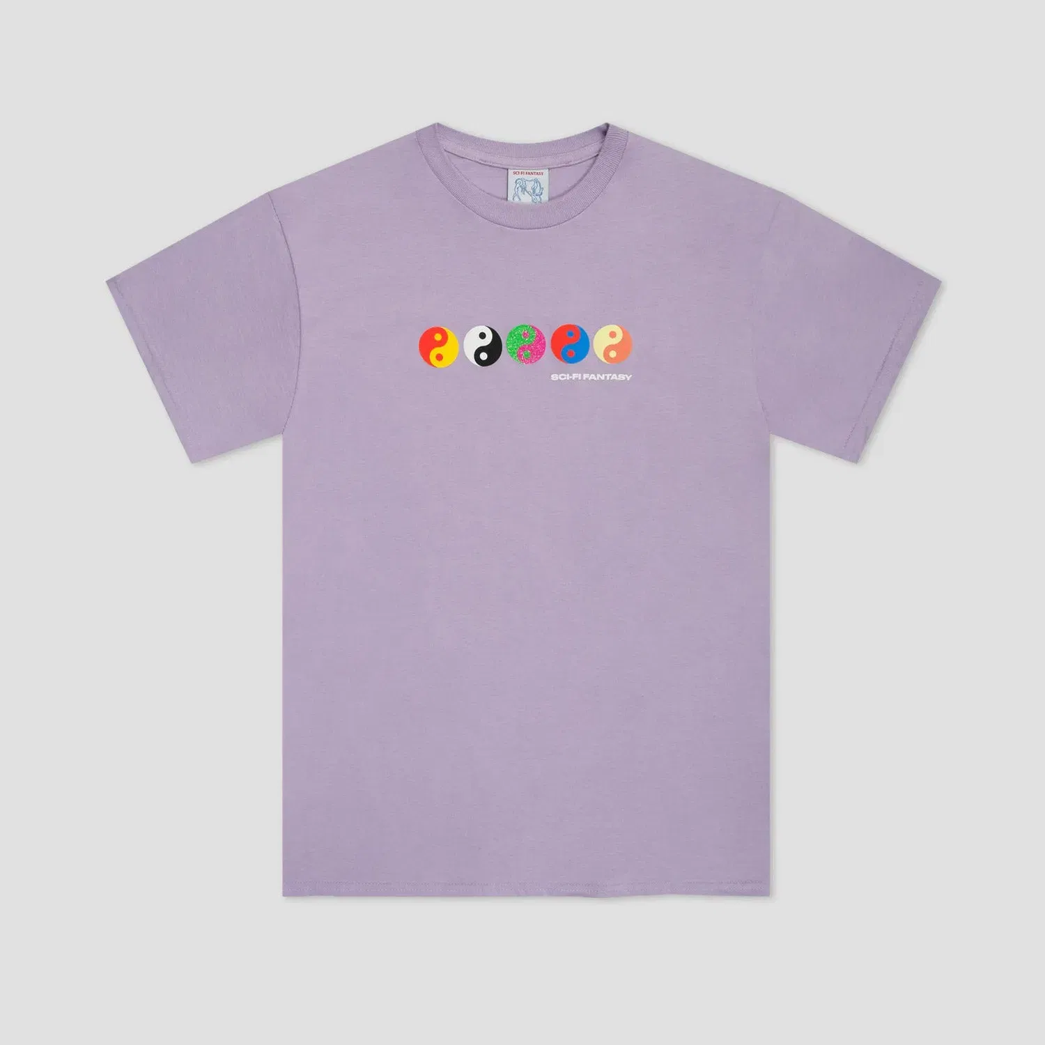 Sci-Fi Fantasy Yin Yang T-Shirt Lilac