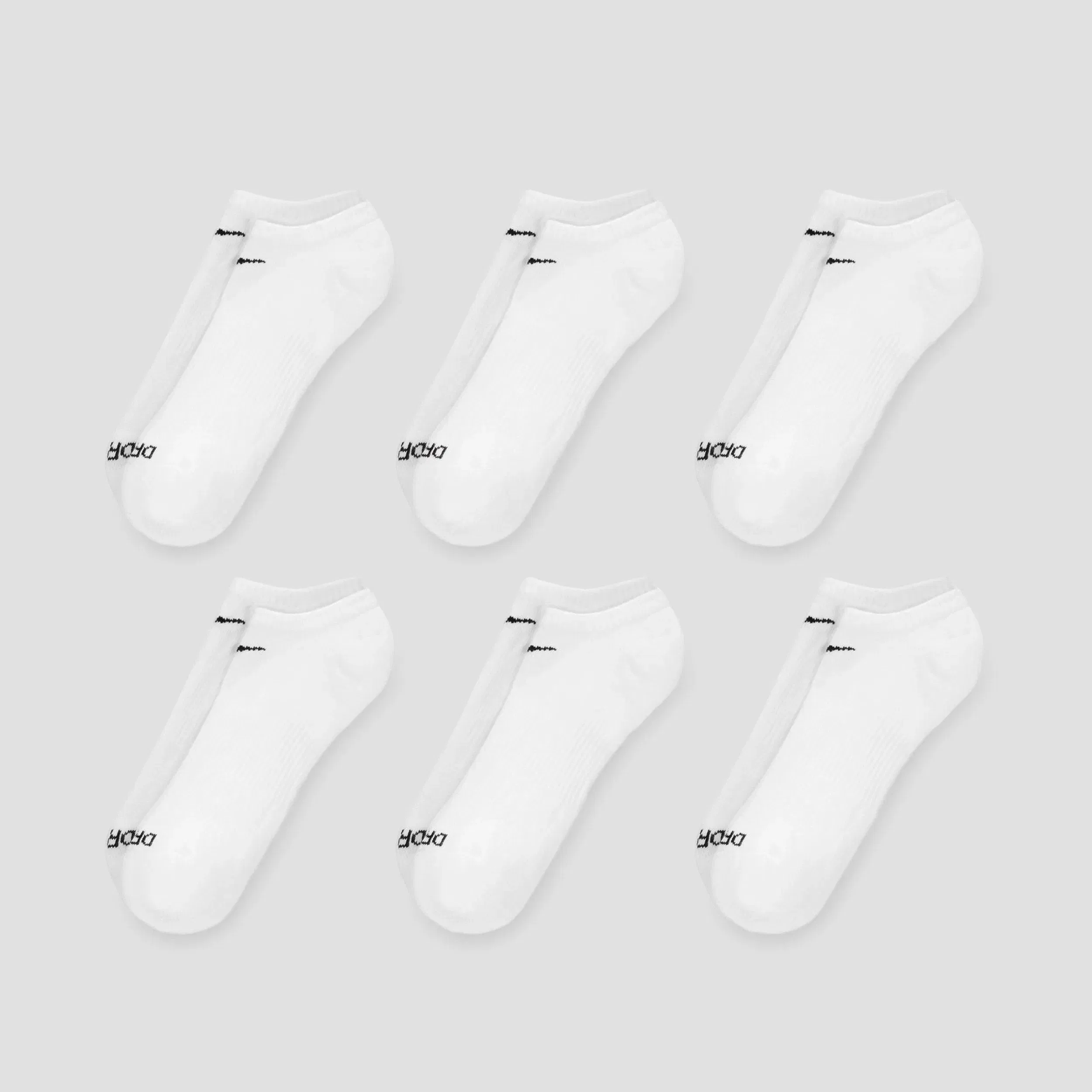 Nike SB Nike Everyday Plus Cushioned Socks Low White / Black (6 pairs)