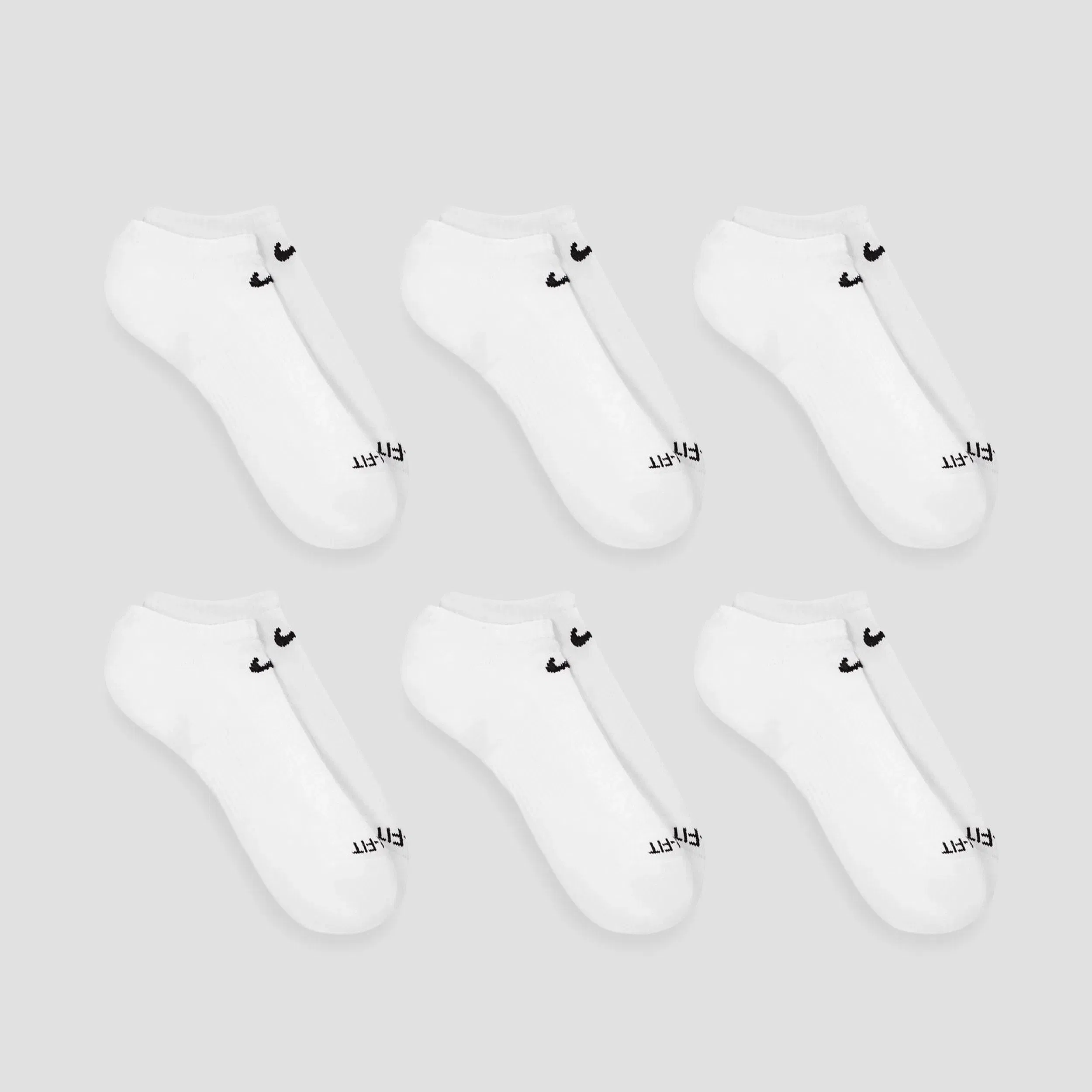 Nike SB Nike Everyday Plus Cushioned Socks Low White / Black (6 pairs)