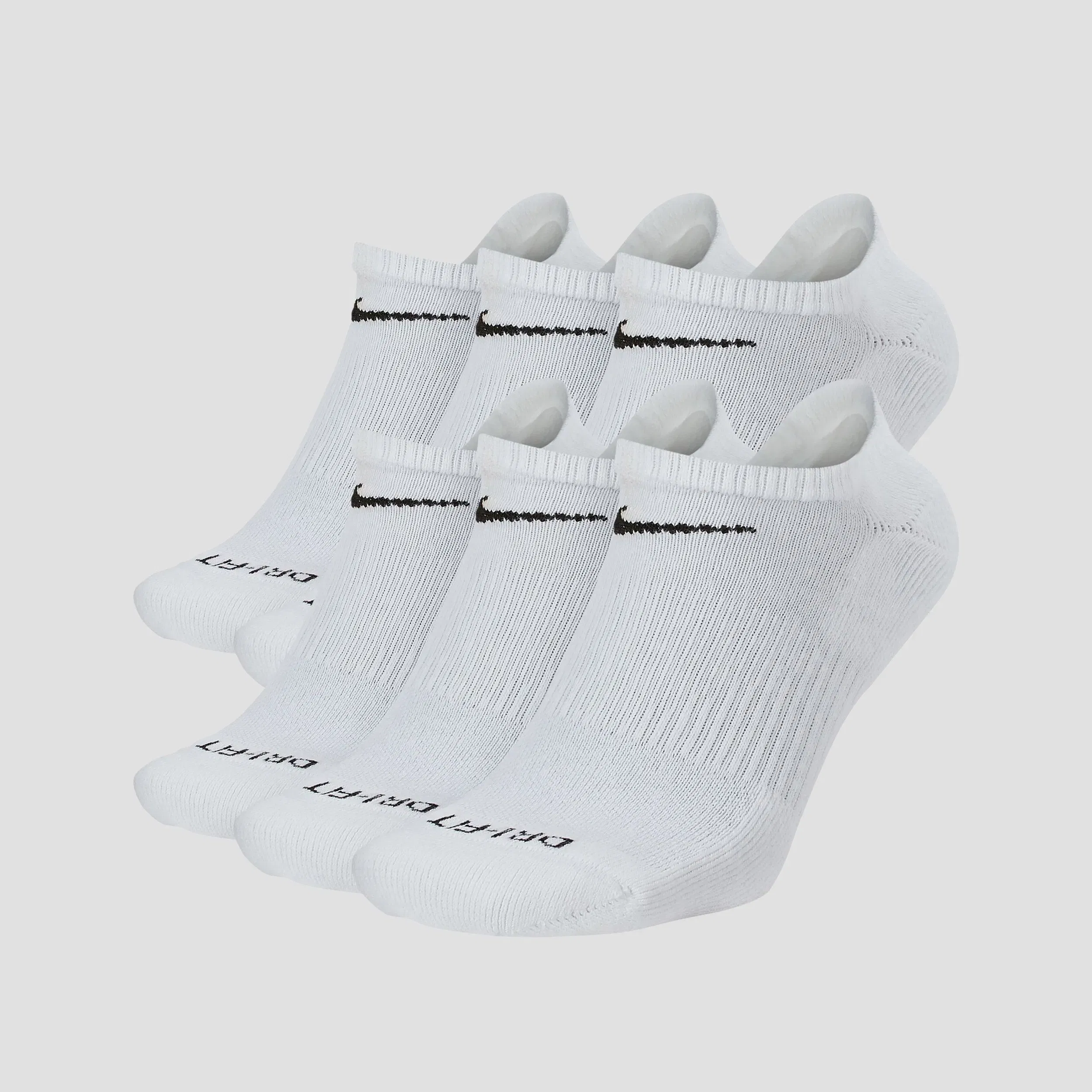 Nike SB Nike Everyday Plus Cushioned Socks Low White / Black (6 pairs)