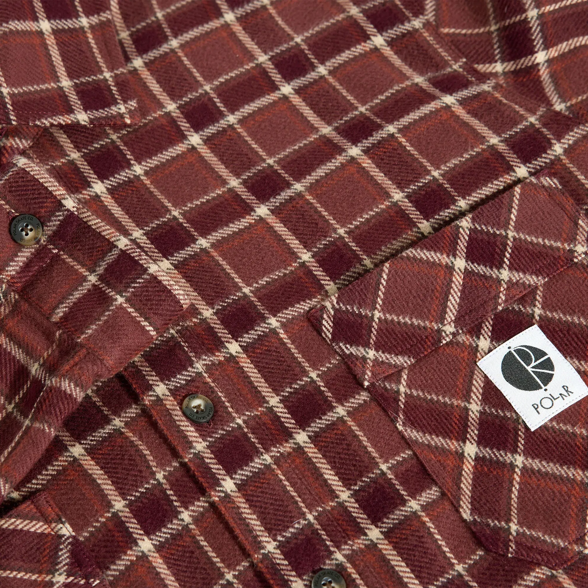 Polar Mike Longsleeve Shirt Flannel Oxblood Check