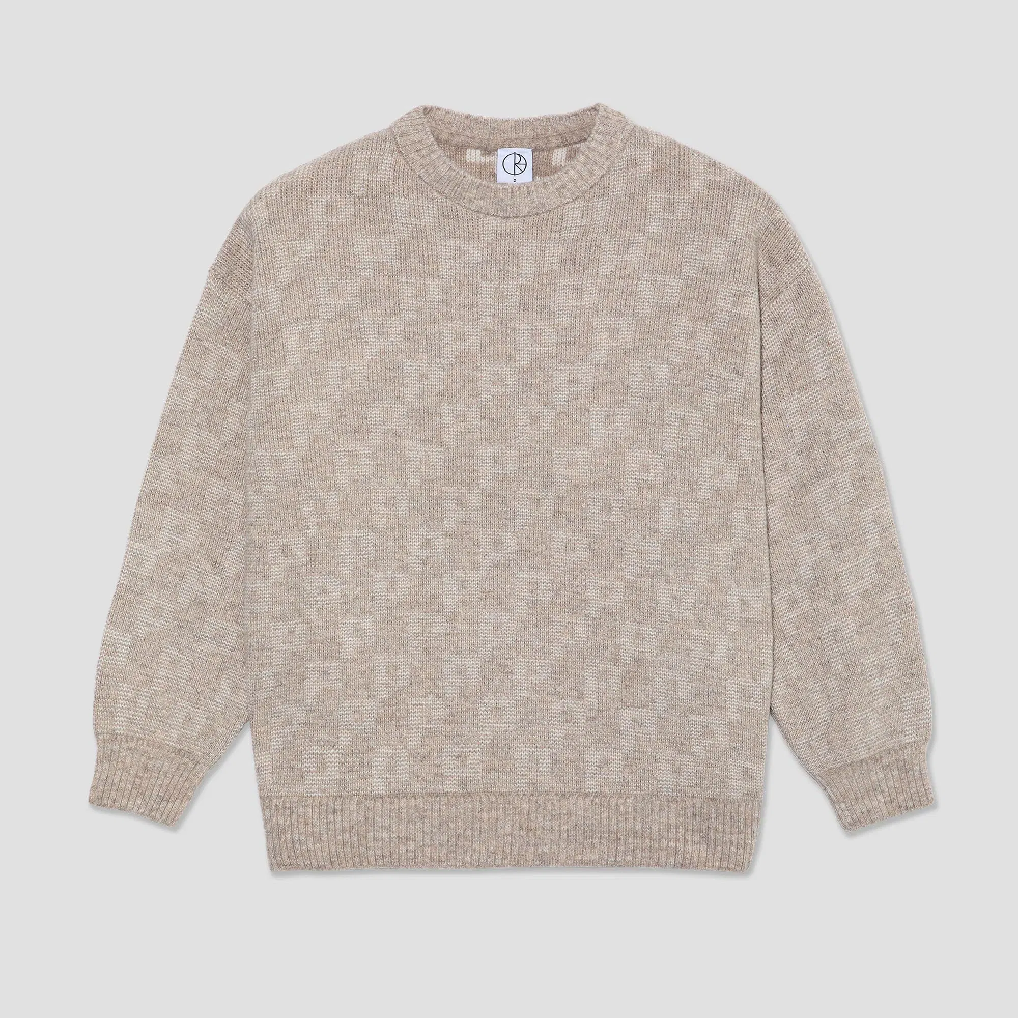 Polar George Sweater Crew P Pattern Sand