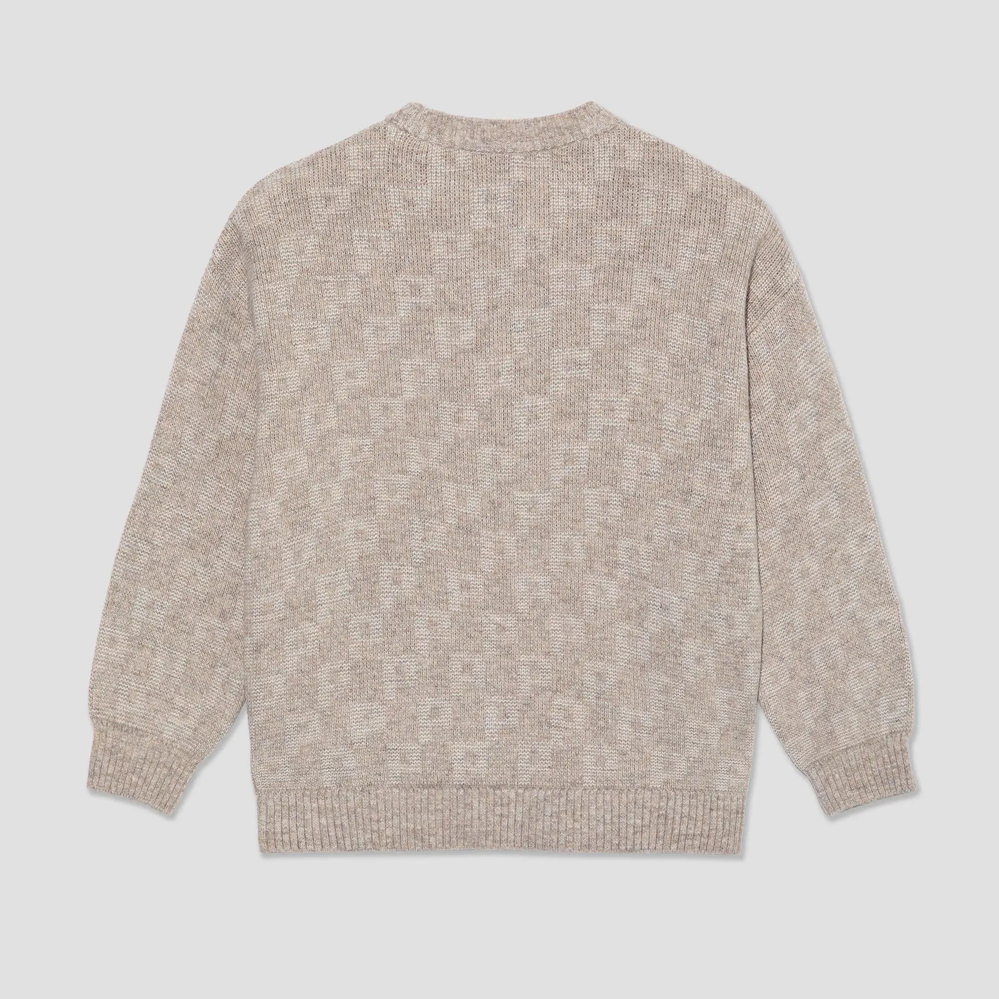 Polar George Sweater Crew P Pattern Sand