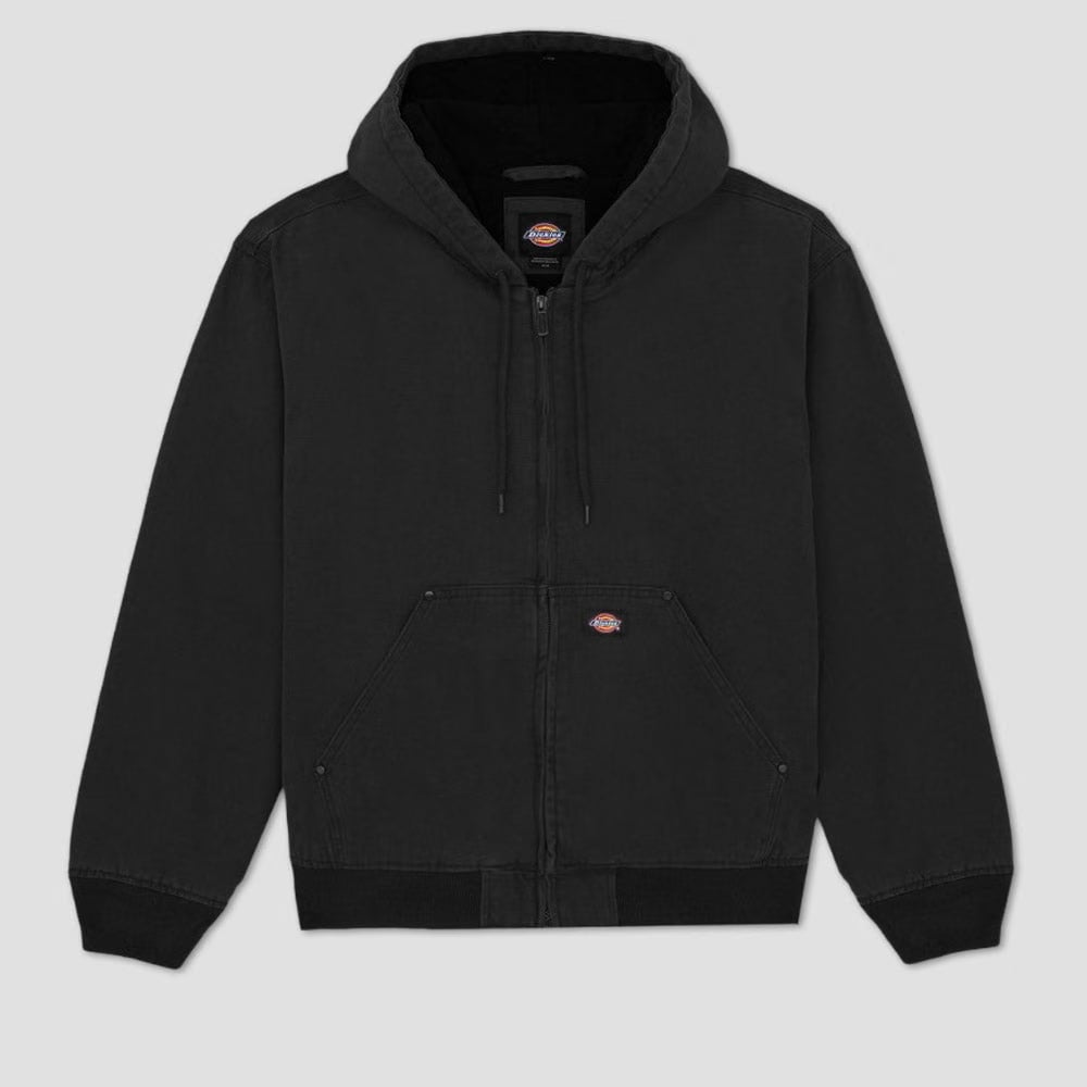 Dickies Hilham Hooded Canvas Jacket Black