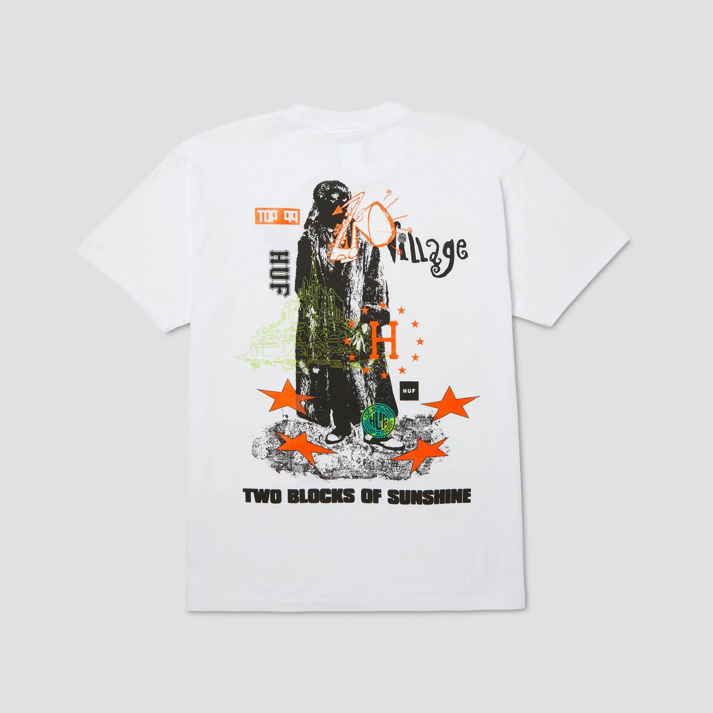HUF Two Blocks Of Sunshine T-Shirt White