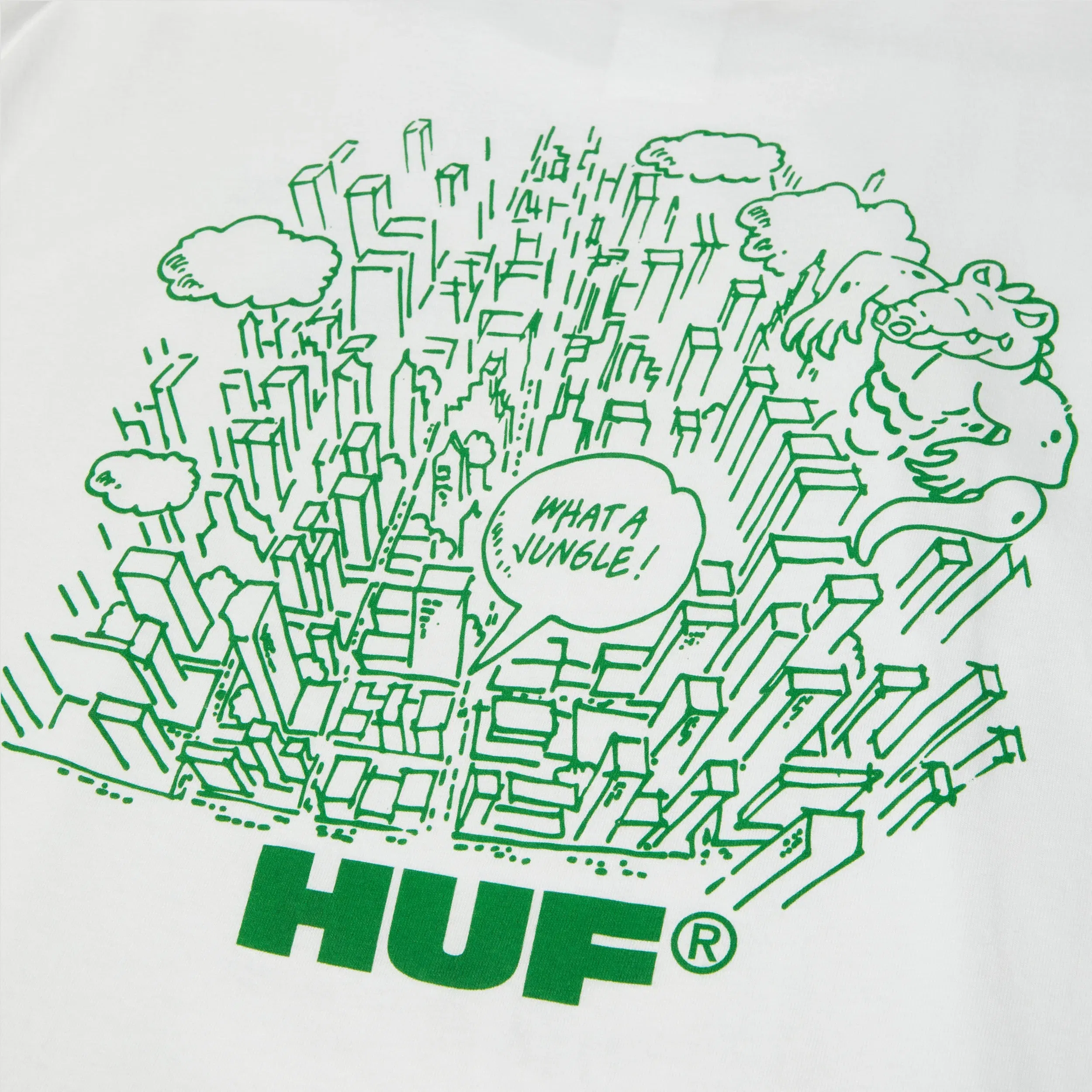 HUF What A Jungle T-Shirt White