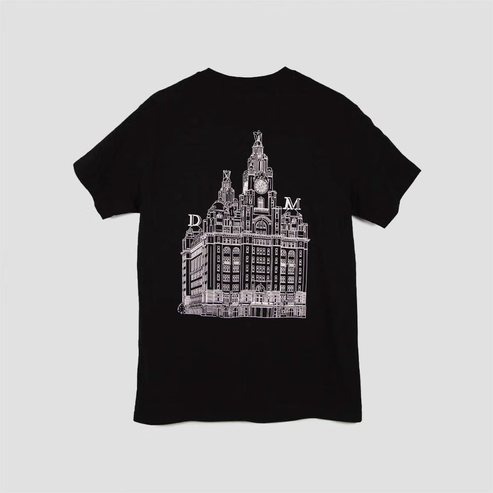 The National Skate Co The National Liver Building T-Shirt Black