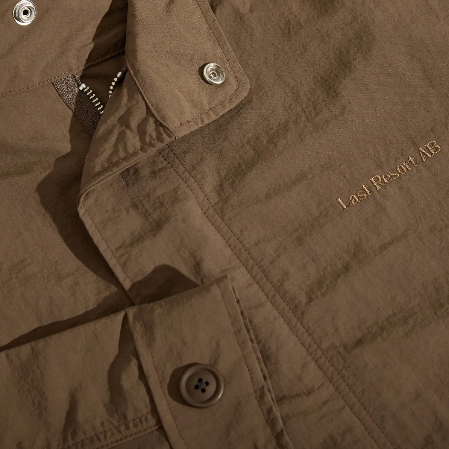 Last Resort AB Cropped Parka Brown Khaki