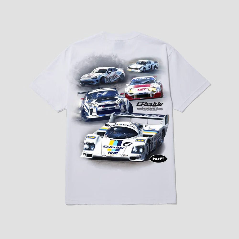 HUF Greddy Showcase T-Shirt White
