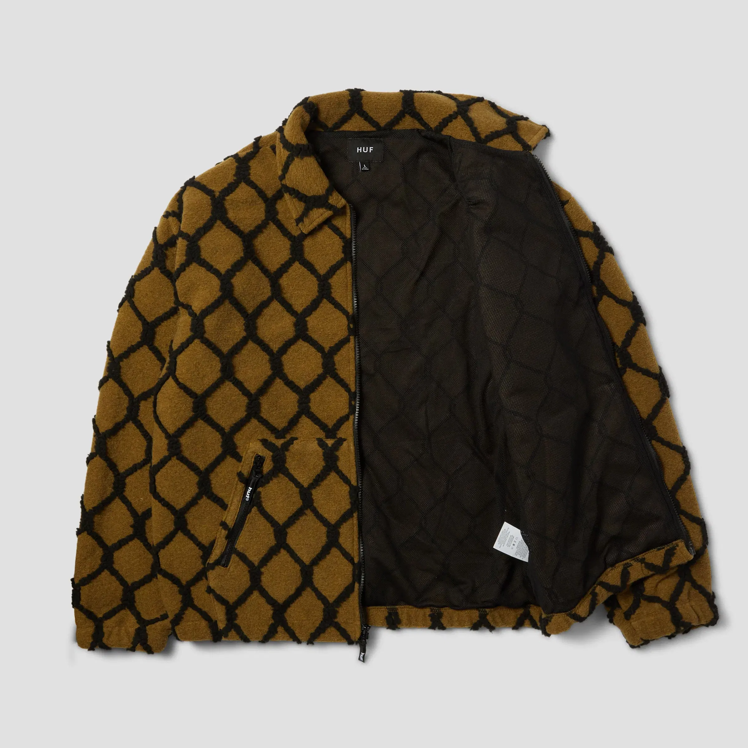 HUF Breakthrough High Pile Jacket Moss