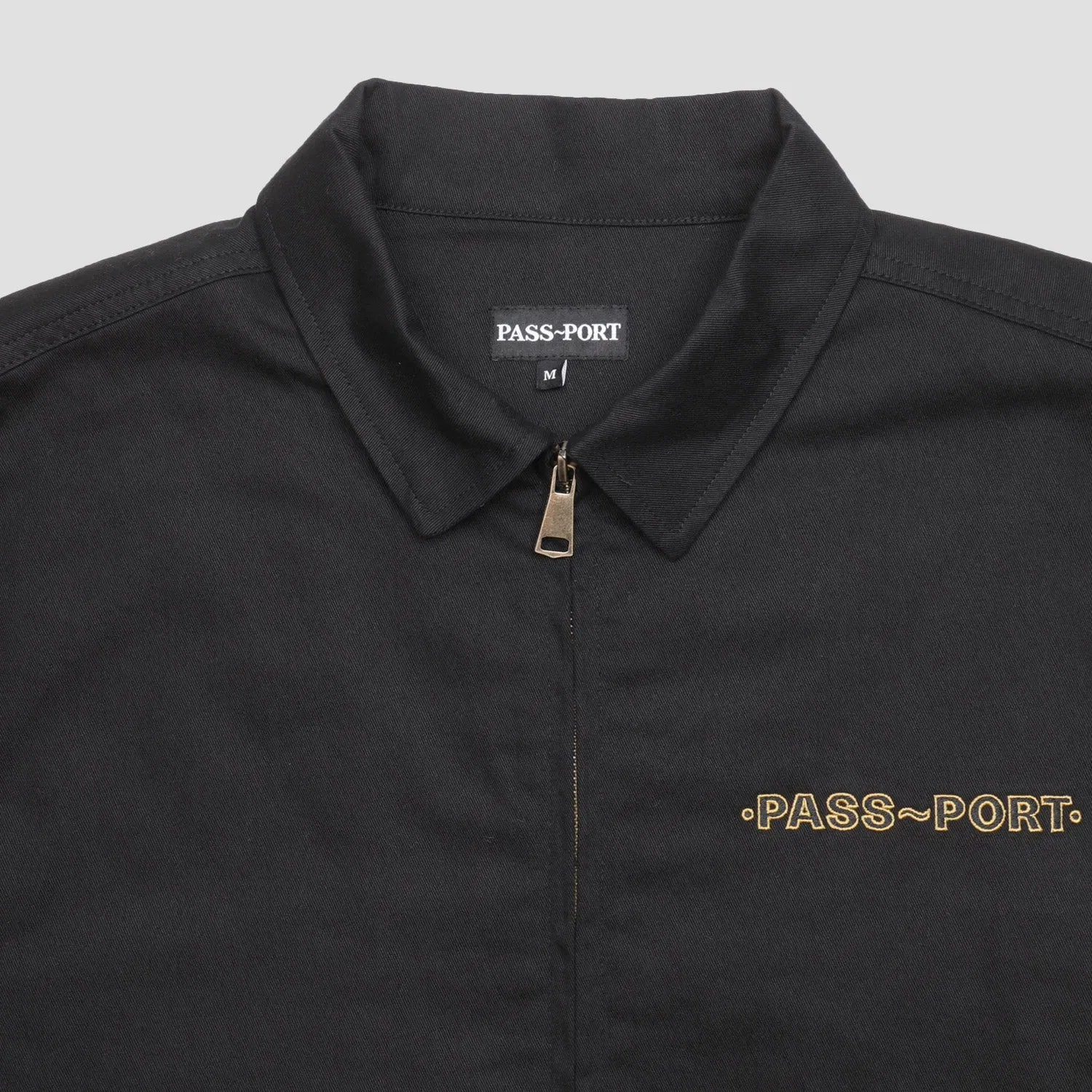Passport Emblem Workers Jacket Black