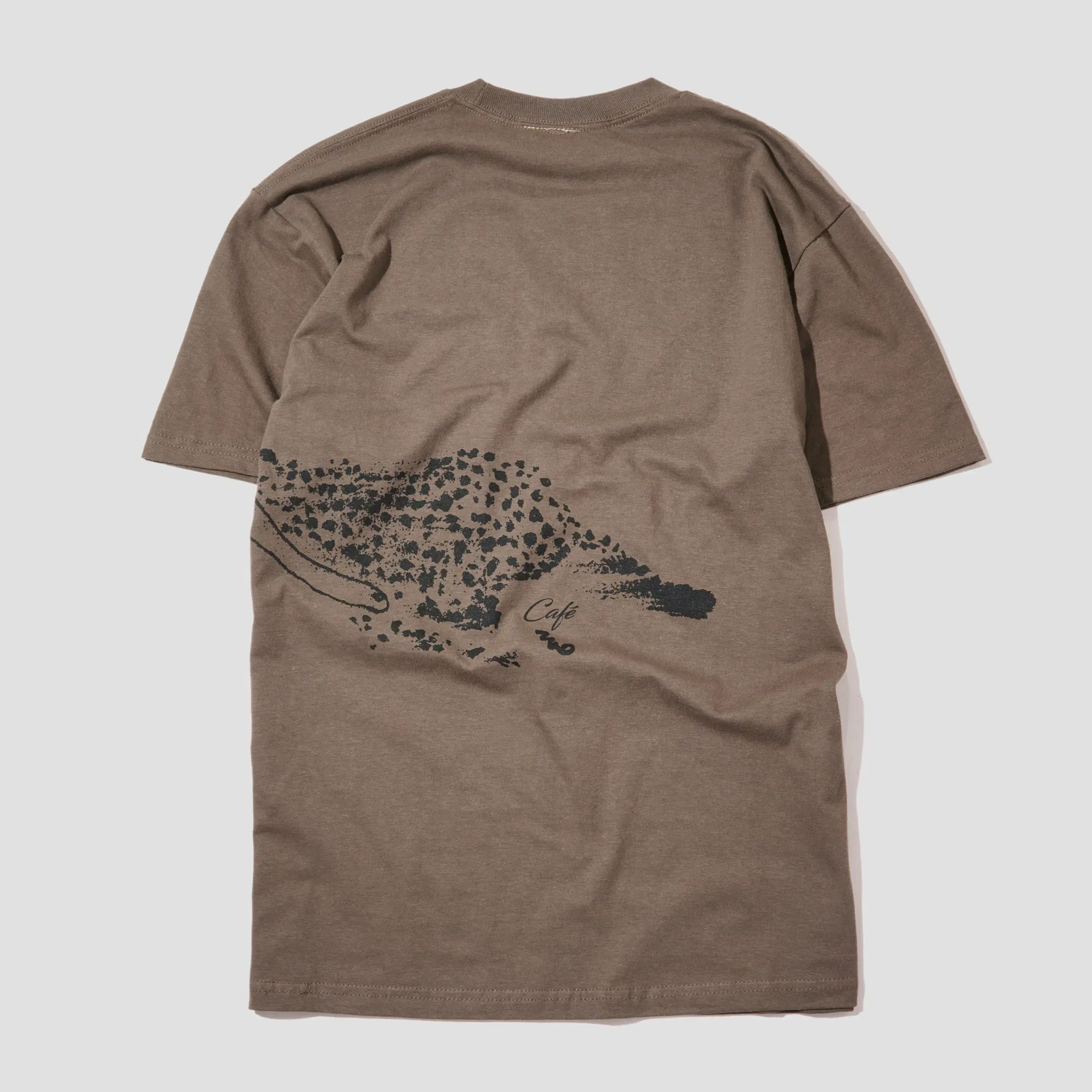 Skateboard Cafe Catch Me If You Can T-Shirt Olive