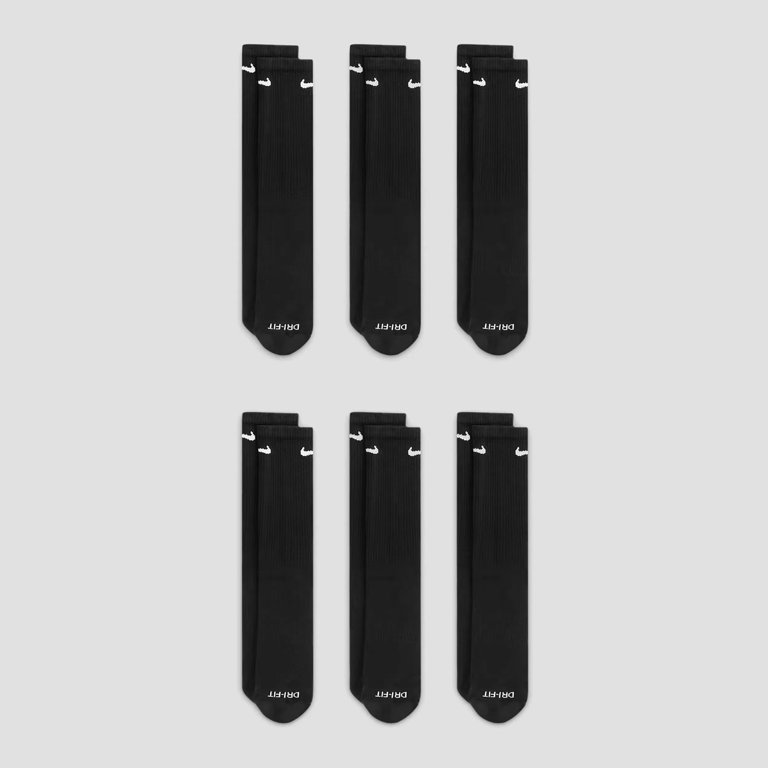 Nike SB Nike Everyday Plus Cushioned Socks Black / White (6 pairs)
