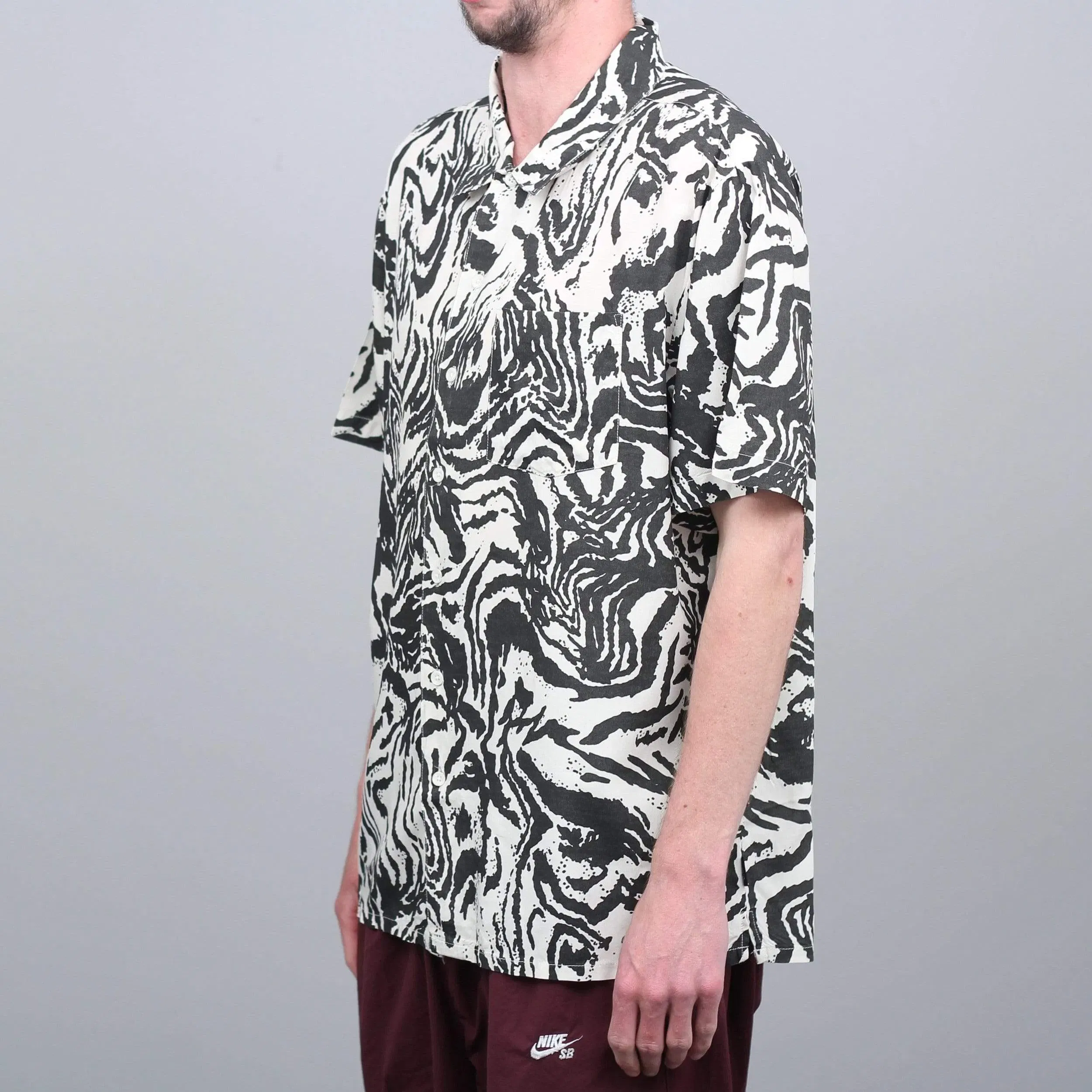 Brixton Lovitz Woven Shirt Washed Black / Bone