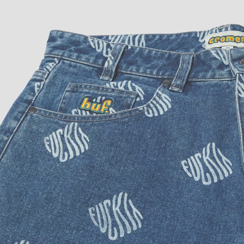 Huf Cromer Print Pant Blue