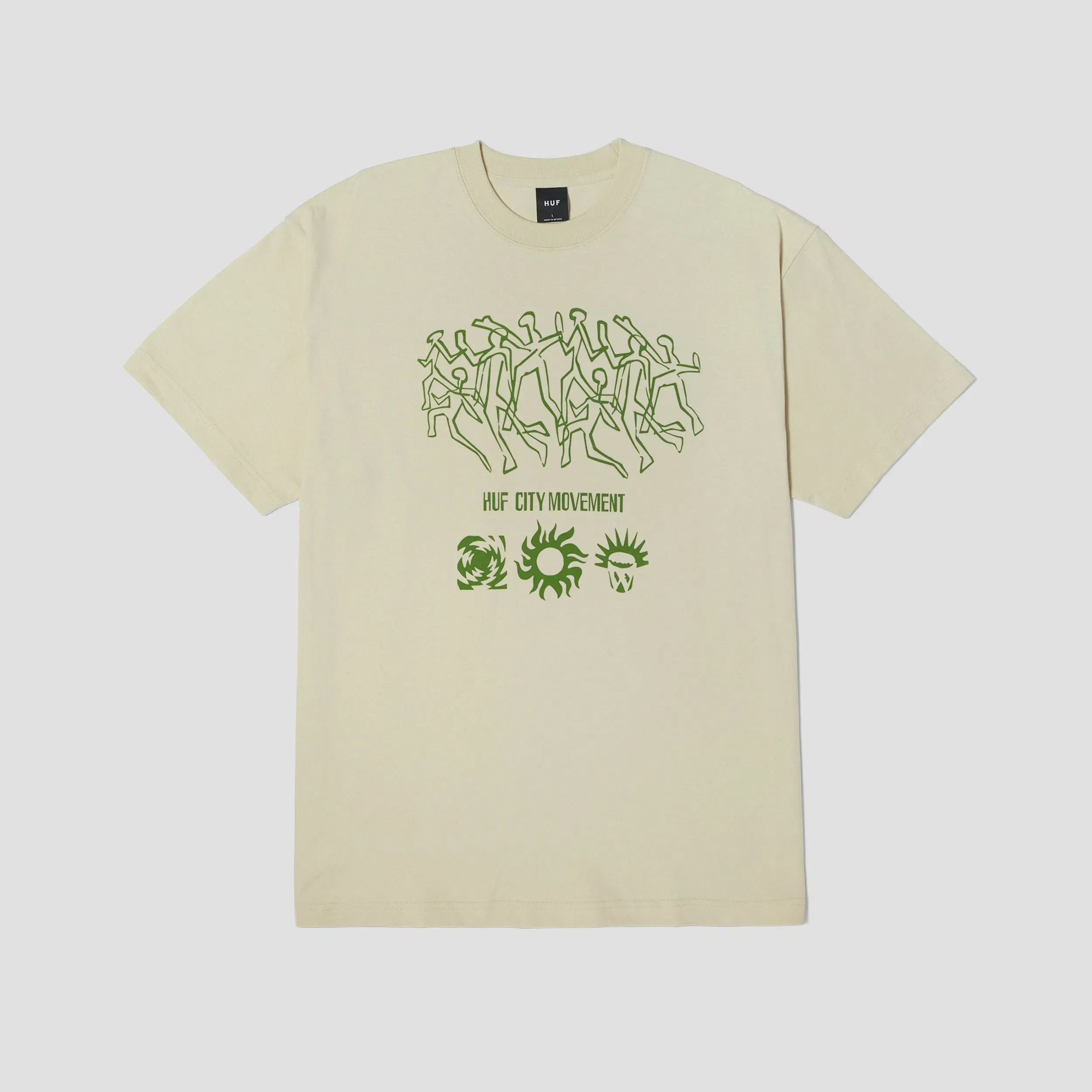HUF Movement Shortsleeve T-Shirt Stone
