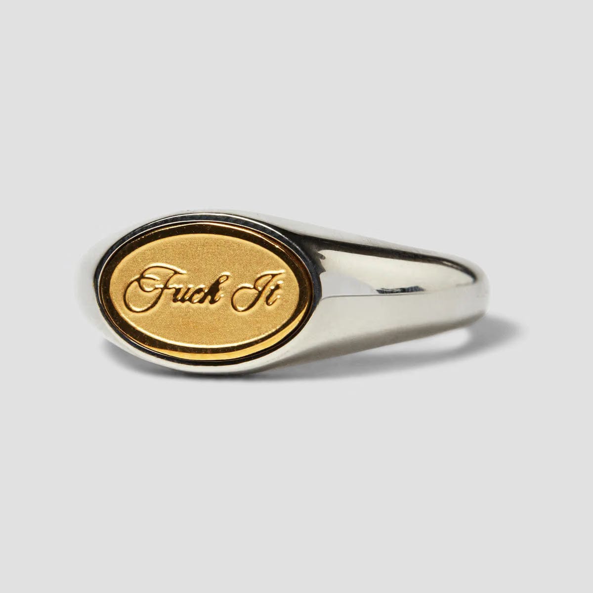 Huf Fuck It Signet Ring Silver