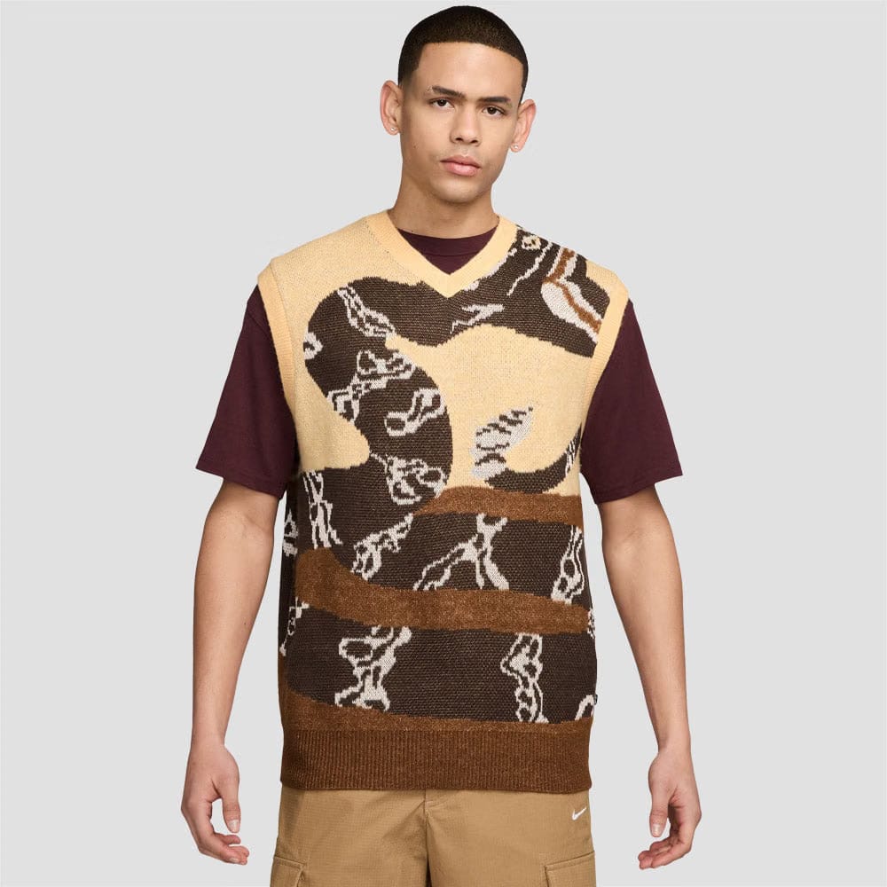 Nike SB Snake Sweater Vest Celestial Gold / Light British Tan