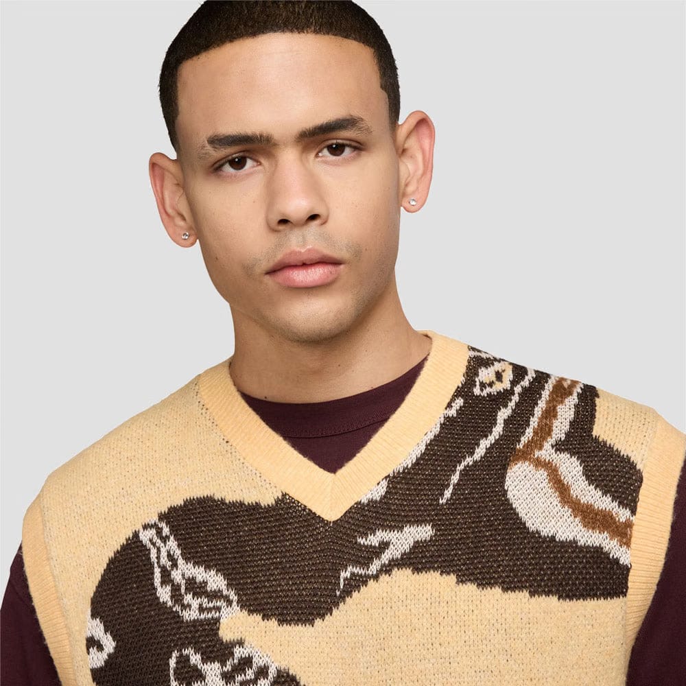 Nike SB Snake Sweater Vest Celestial Gold / Light British Tan
