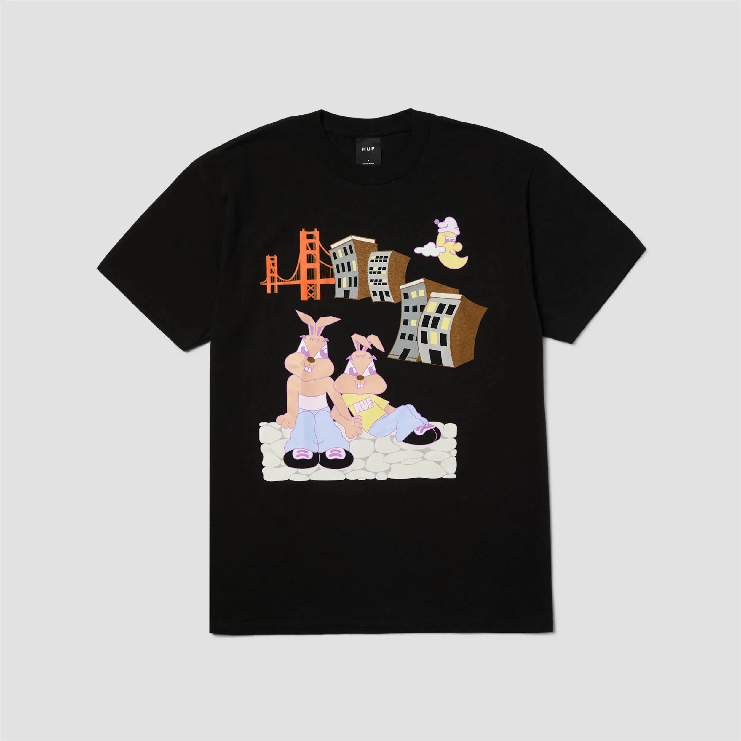 Huf Bae View T-Shirt Black