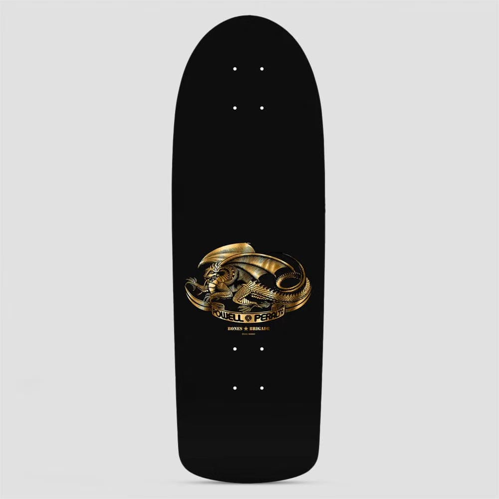 Powell Bones Brigade 10.0 Tony Hawk Series 16 Skateboard Deck Black / Gold