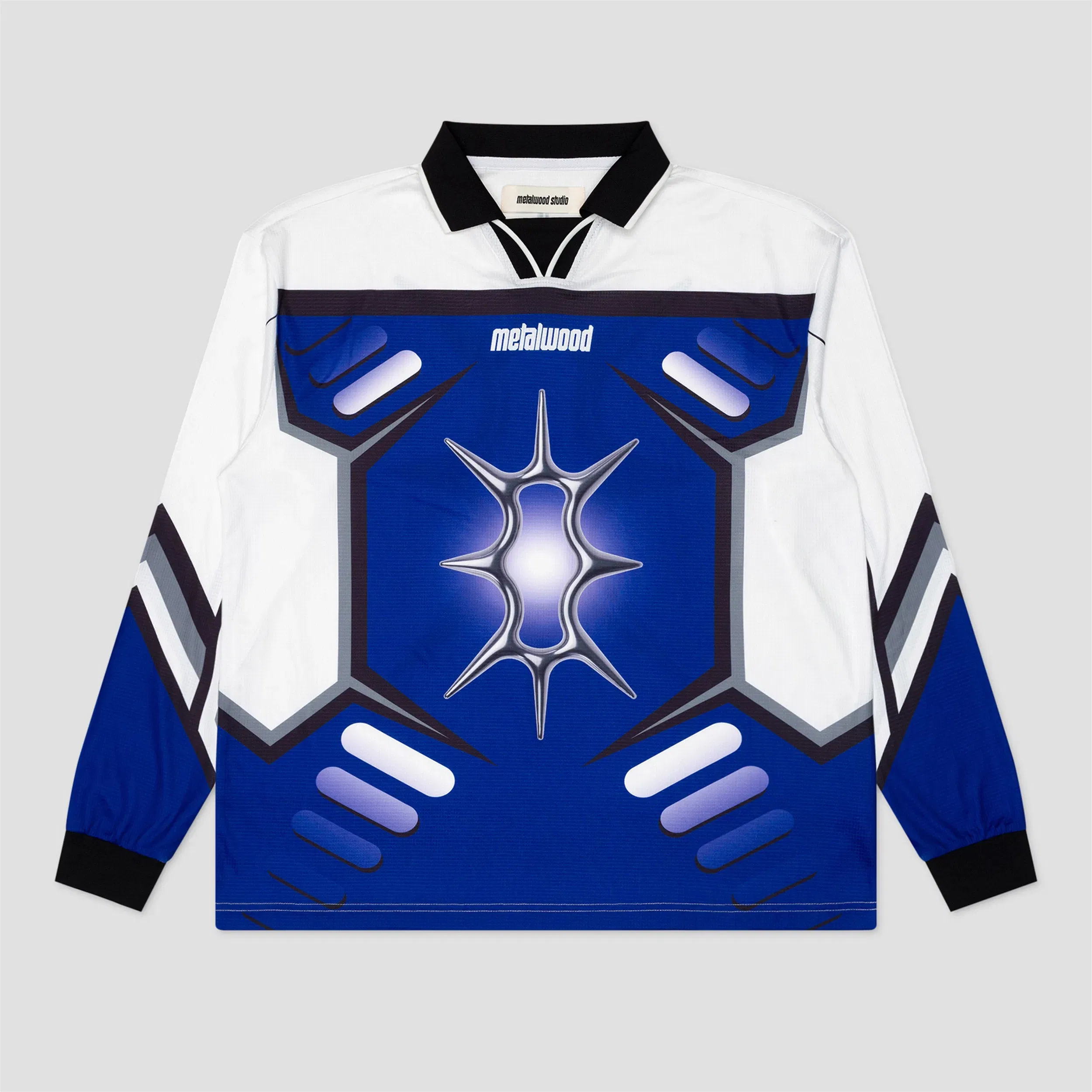 Metalwood X Games Longsleeve Jersey T-Shirt White / Blue / Purple