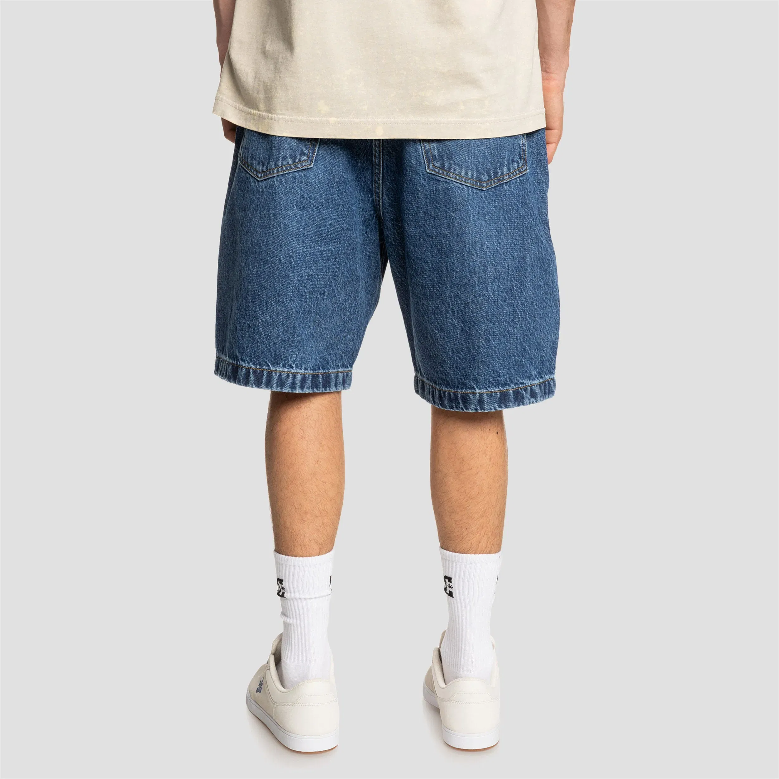 DC Worker Baggy Denim Shorts RSI Stone Indigo