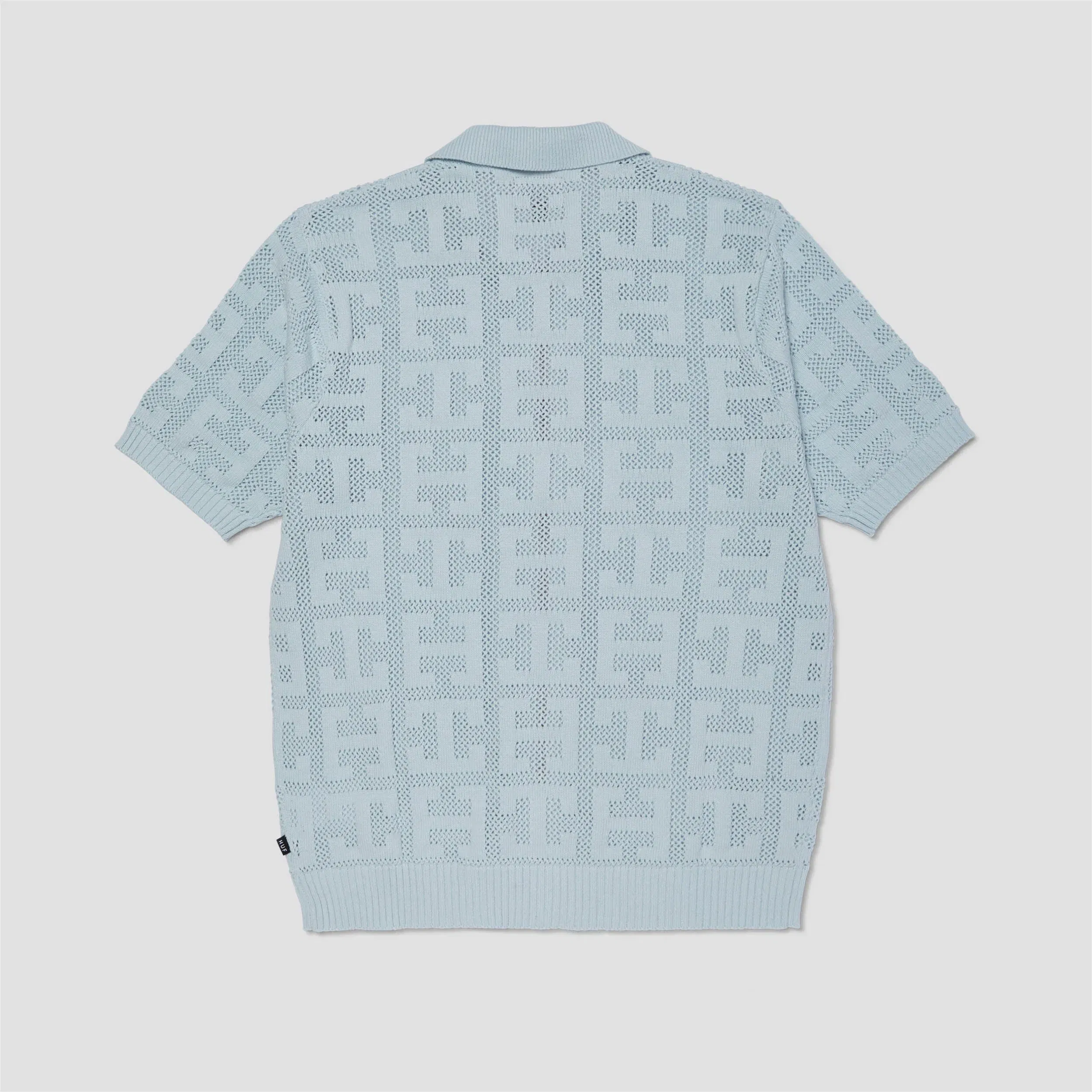 HUF Monogram Jacquard Zip Sweater Sky