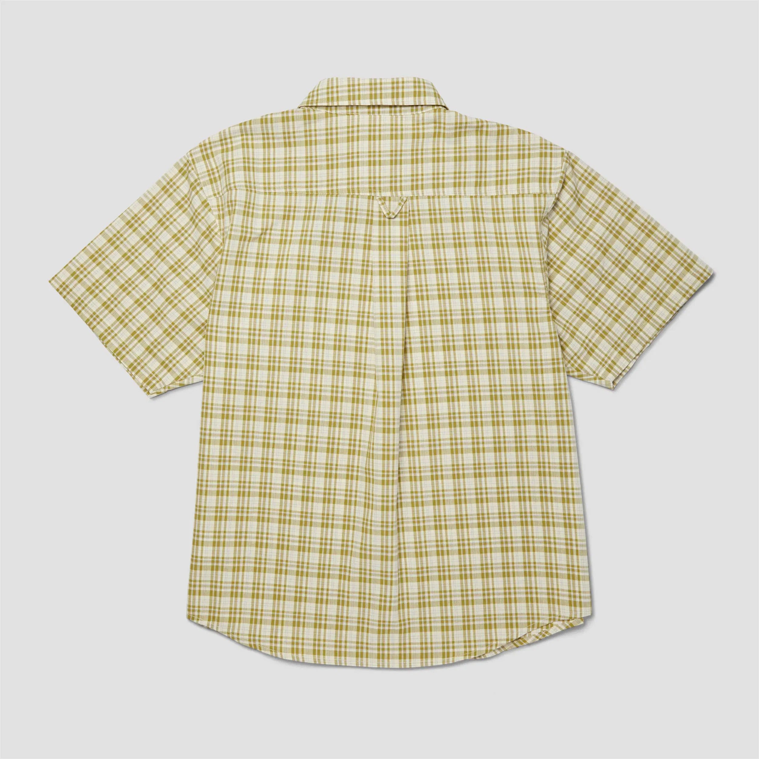 HUF Total Eclipse Shortsleeve Plaid Shirt Mustard