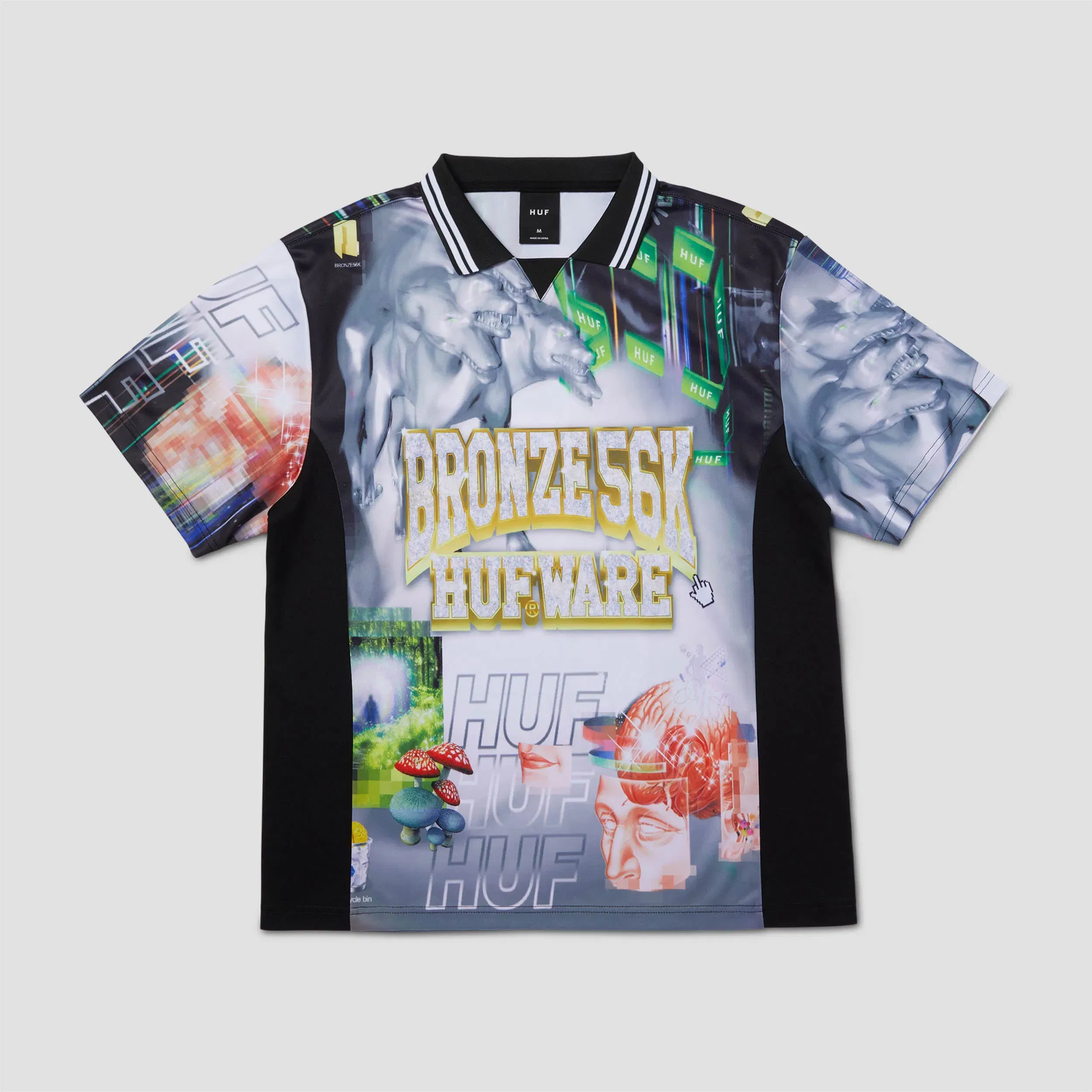 HUF X Bronze Glitched Soccer Jersey