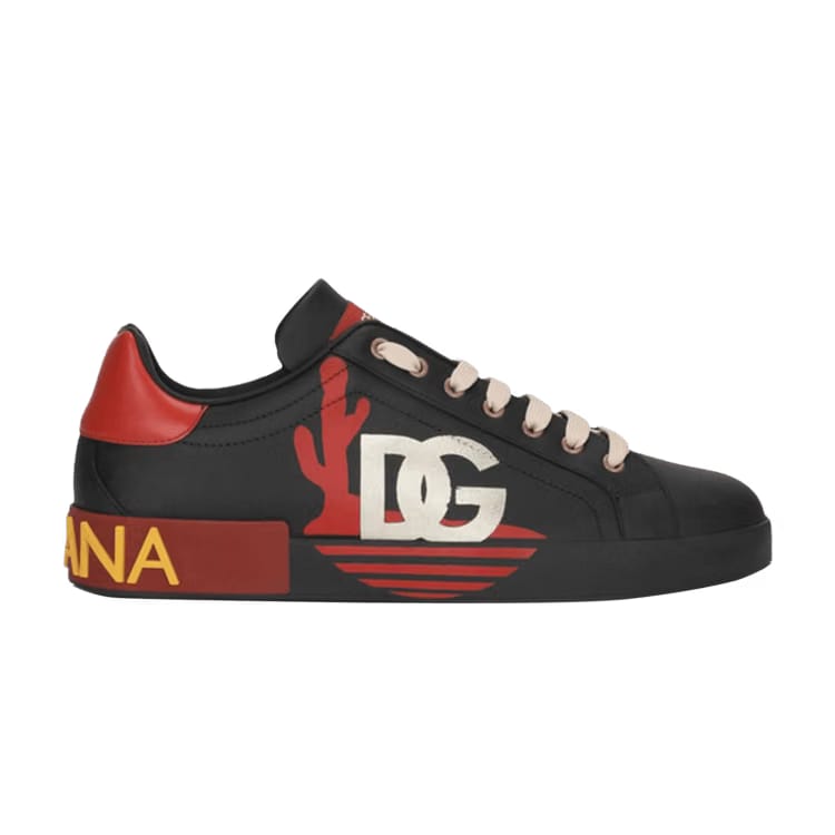 Dolce & Gabbana Portofino Low Black Red Cactus