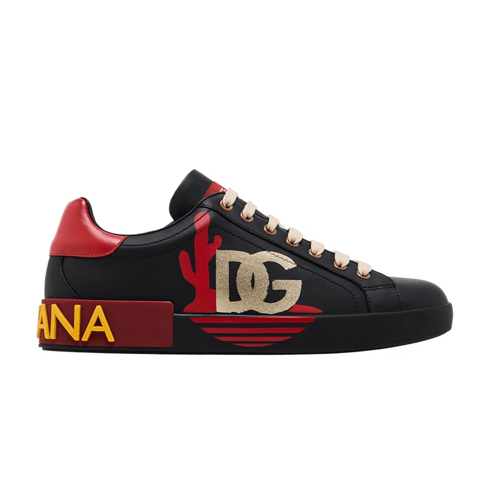 Dolce & Gabbana Portofino Low Black Red Cactus
