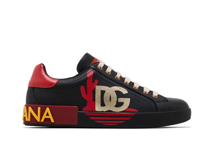 Dolce & Gabbana Portofino Low Black Red Cactus
