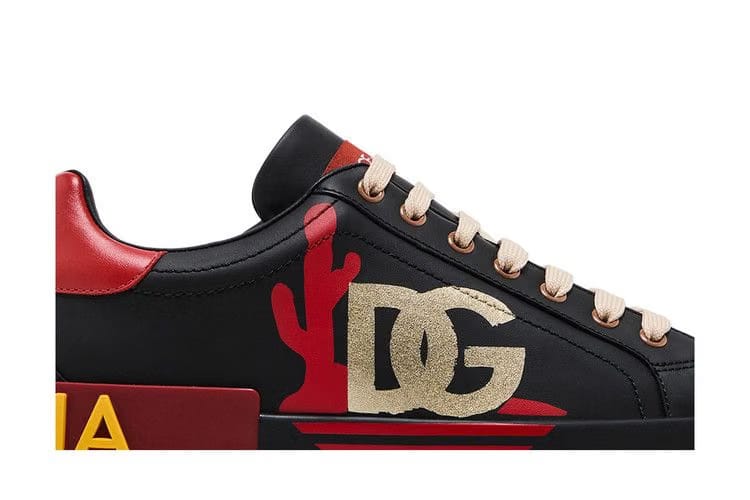 Dolce & Gabbana Portofino Low Black Red Cactus
