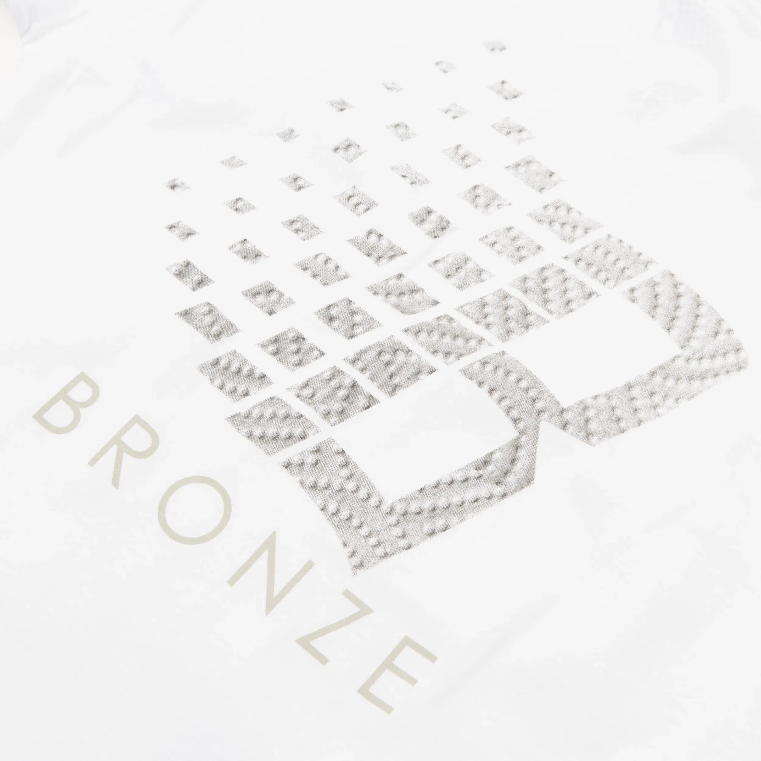 Bronze Towel B Logo T-Shirt White