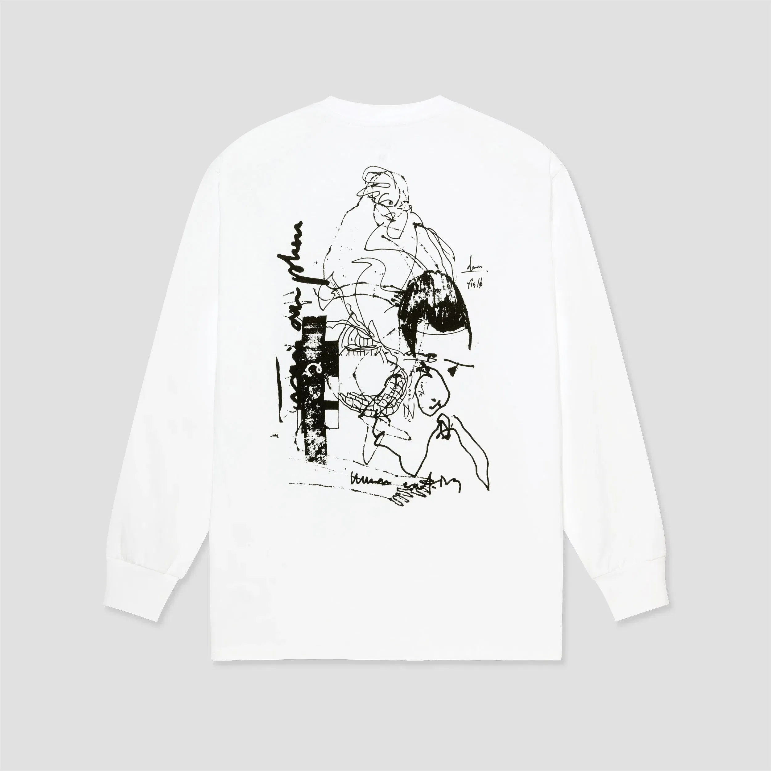 Last Resort AB FIG 16 Long Sleeve T-Shirt White / Black