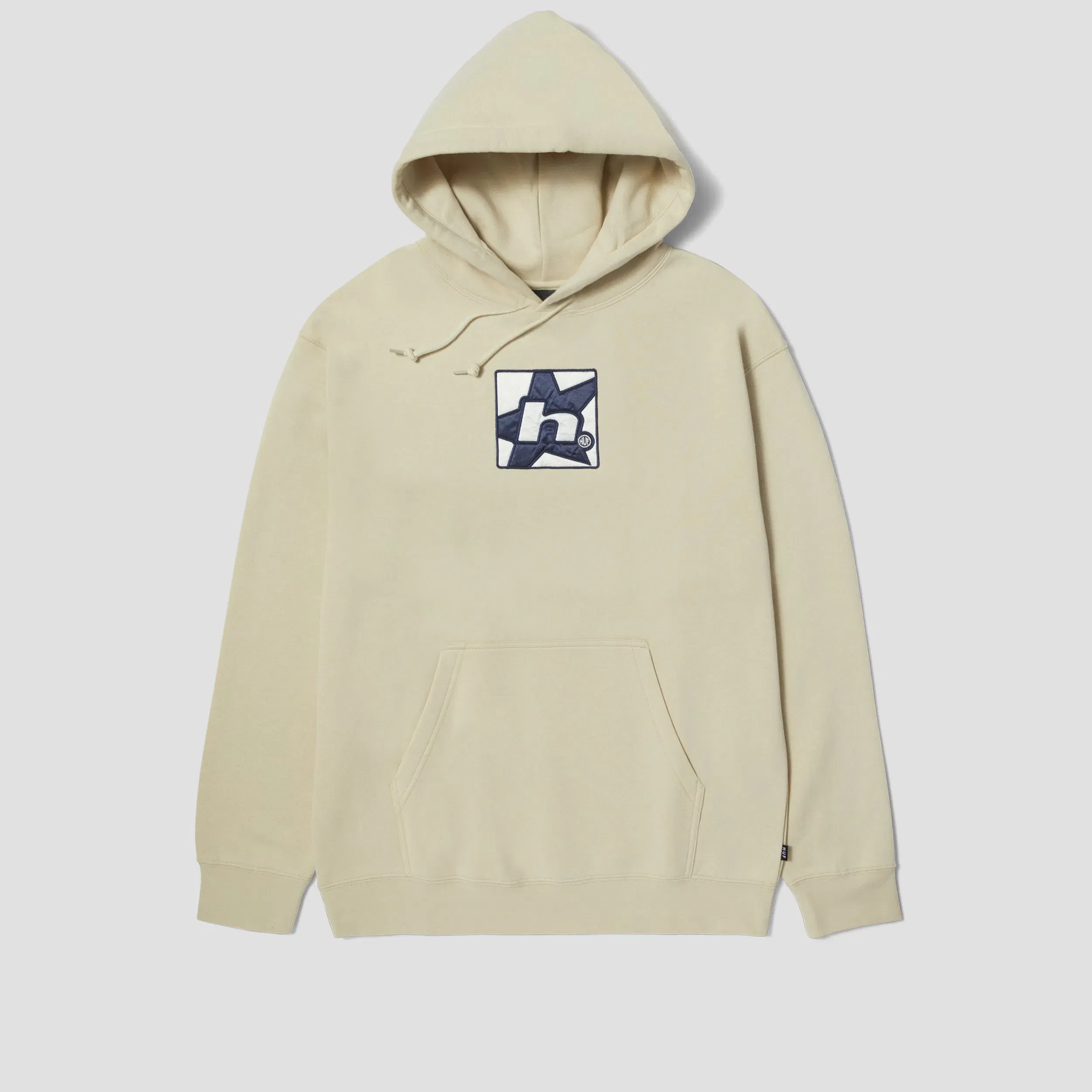 HUF H Star Pullover Hood Stone