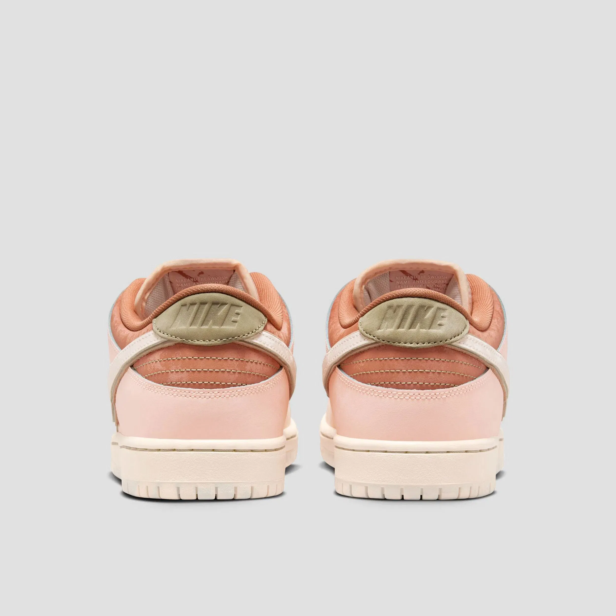 Nike SB Dunk Low Pro Premium Skate Shoes Amber Brown / Guava Ice - Crimson Tint - Hemp