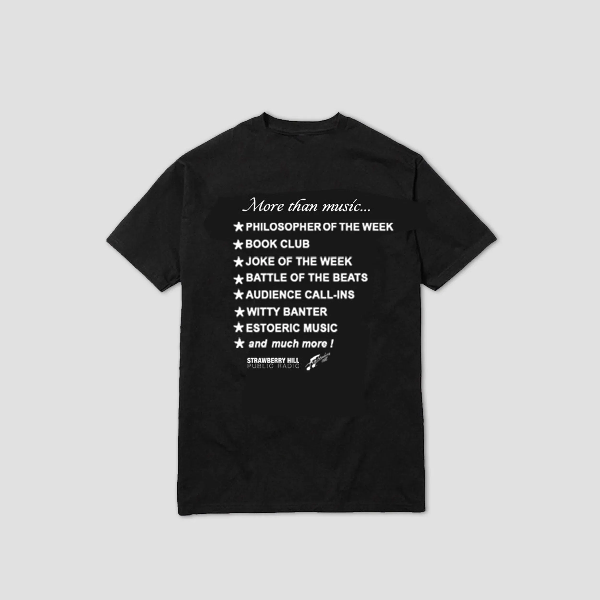 Strawberry Hill Philosophy Club Jammin Out T-Shirt Black