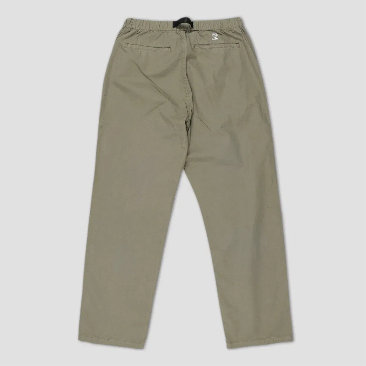 Dancer Belted Simple Pant Organic Cotton Ripstop Grey