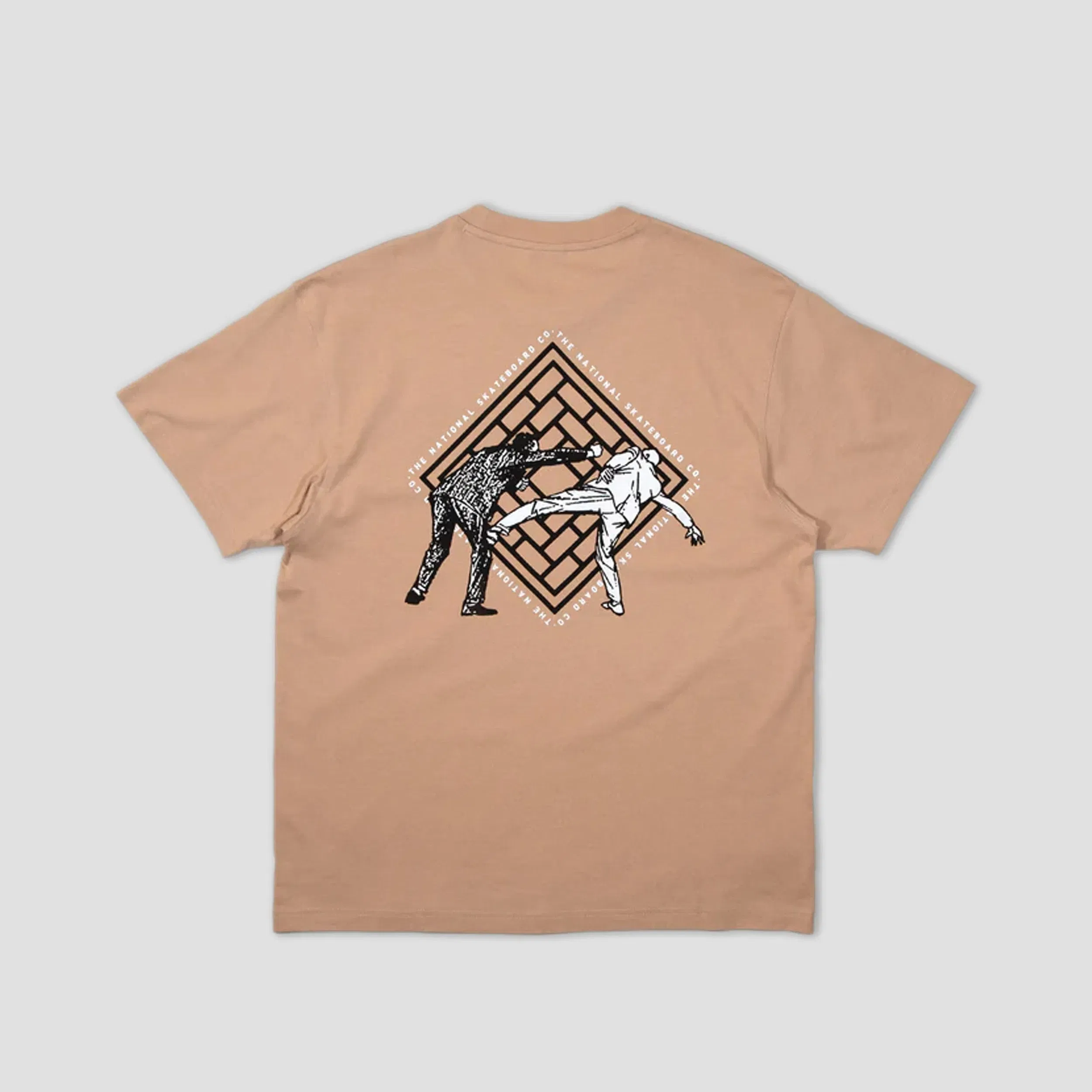The National Skate Co The National Office Politics T-Shirt Sand