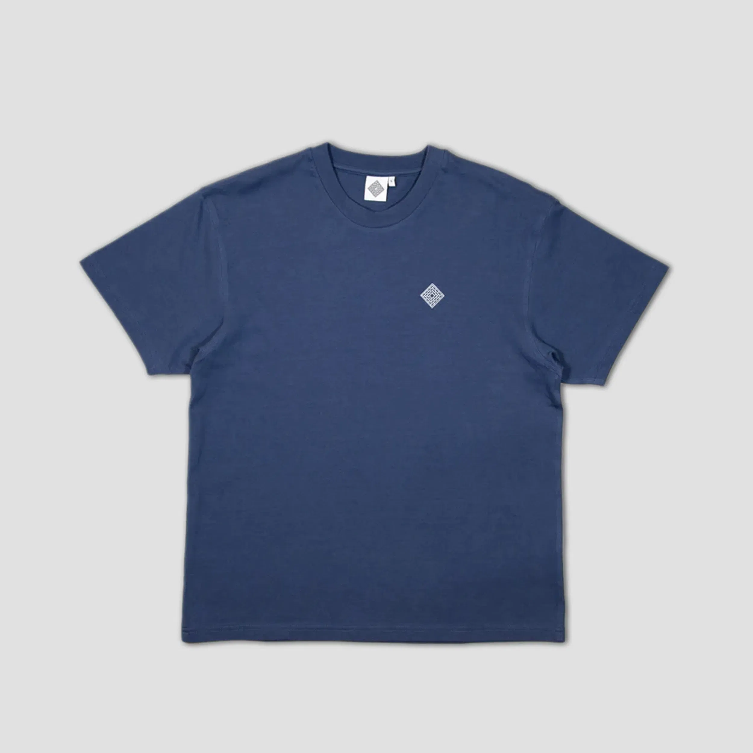 The National Skate Co The National Embroidered Logo T-Shirt Harbour Blue